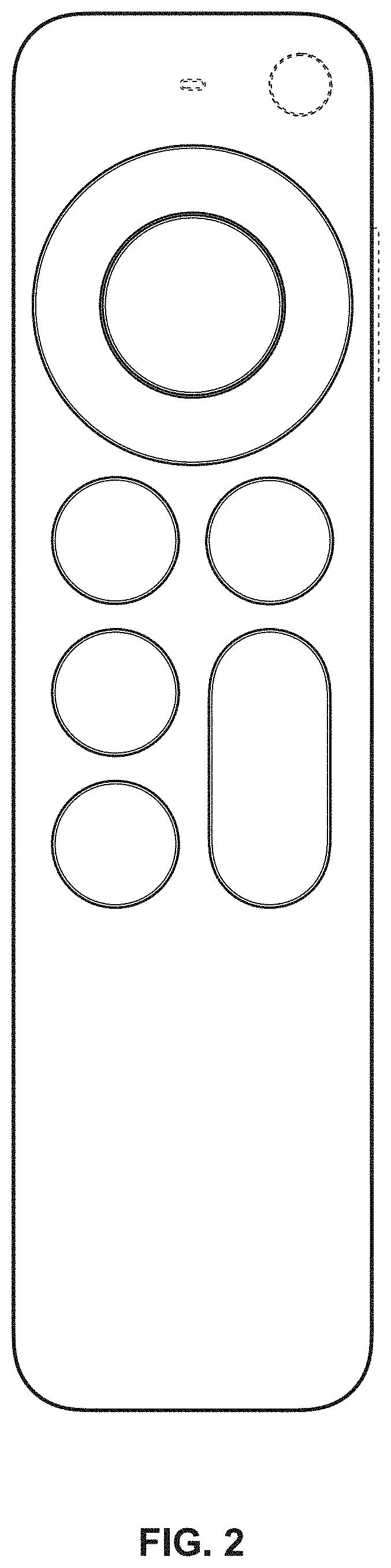 Patent USD1001783 Figure 2 – Remote control