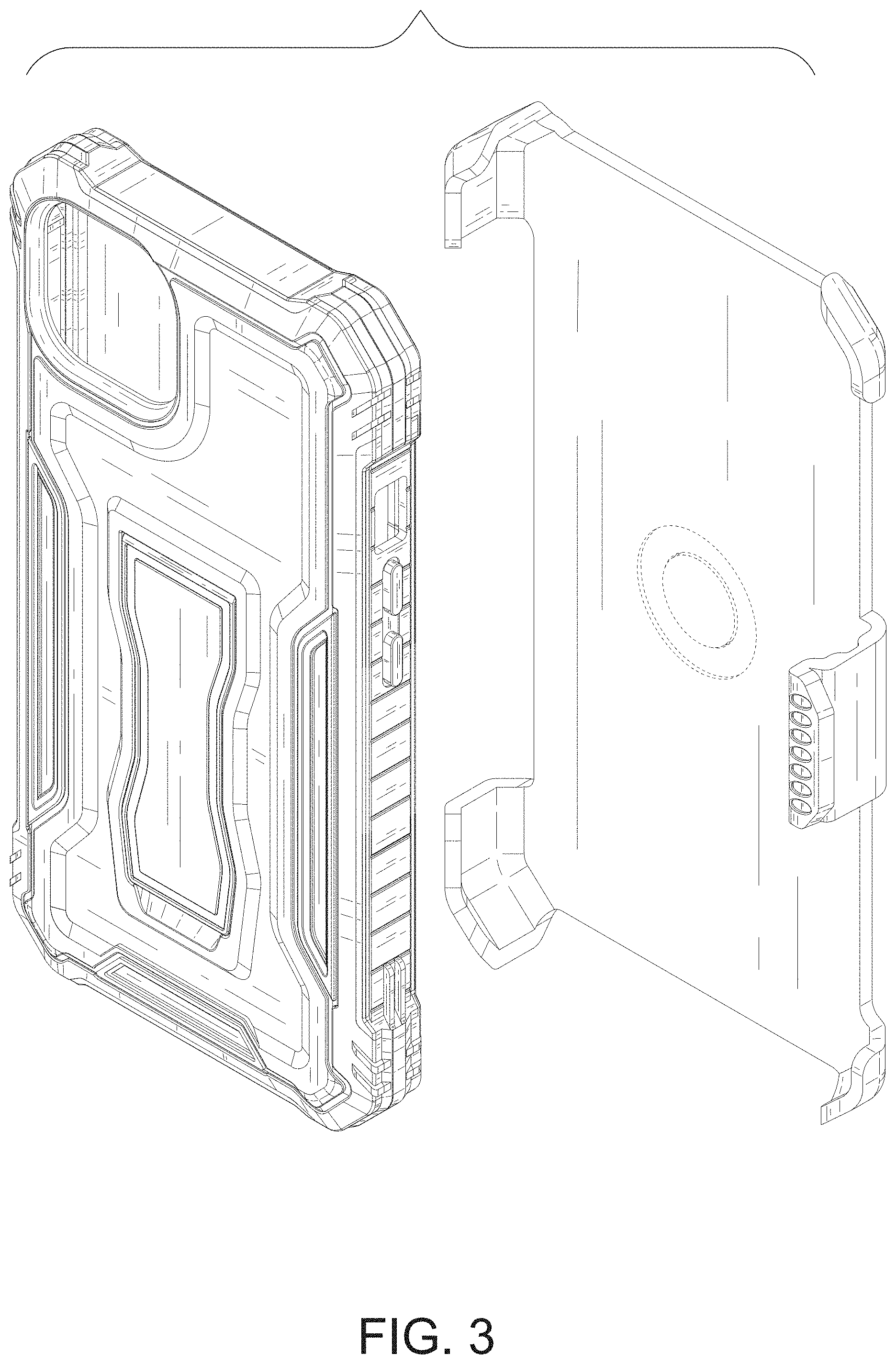 Patent USD1001791 Figure 3 – Phone case