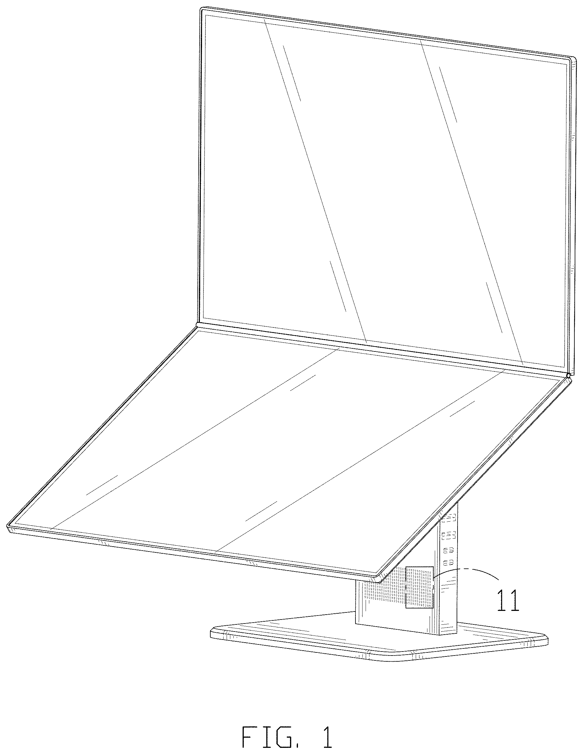 Patent USD1001798 Figure 1 – Dual screen display