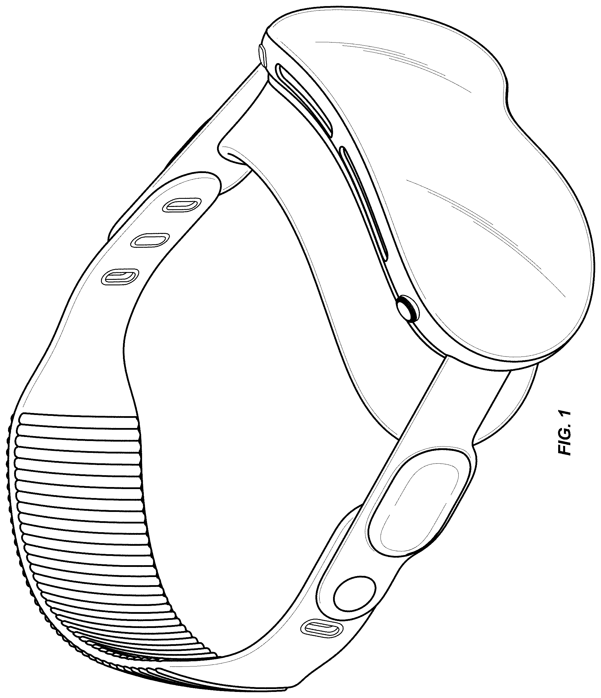 Patent USD1001799 — Head-mounted display — Figure 1