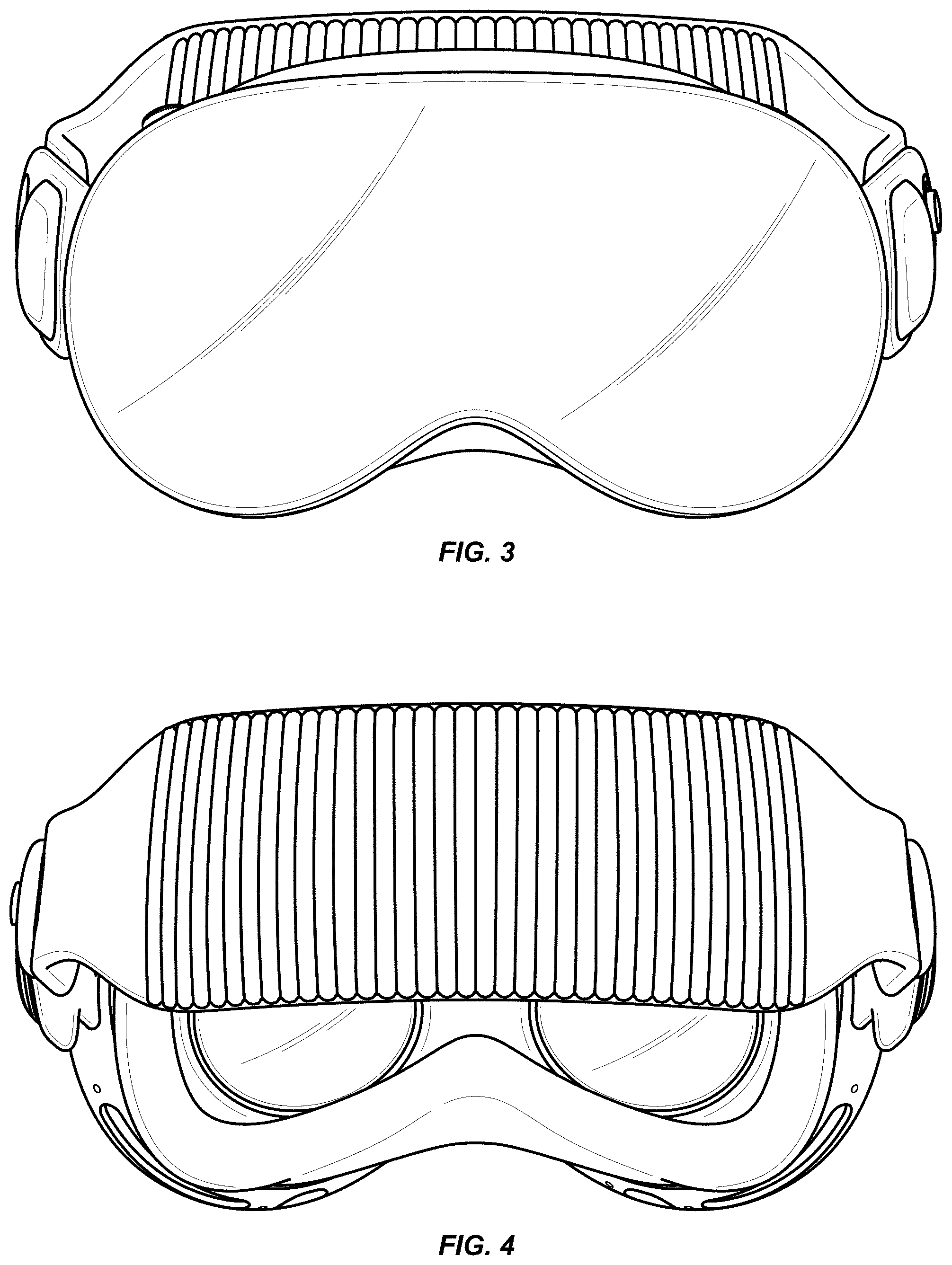 Patent USD1001799 Figure 3 – Head-mounted display