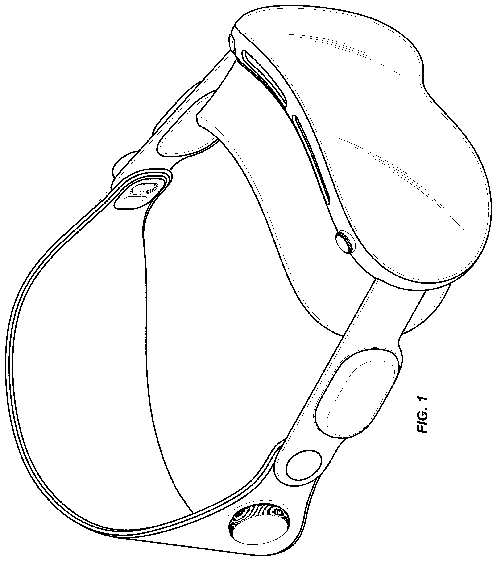 Patent USD1001800 — Head-mounted display — Figure 1