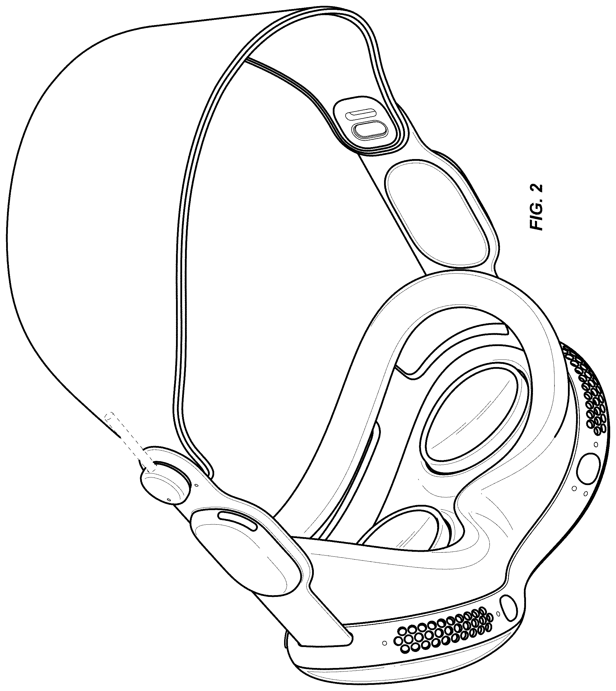 Patent USD1001800 Figure 2 – Head-mounted display