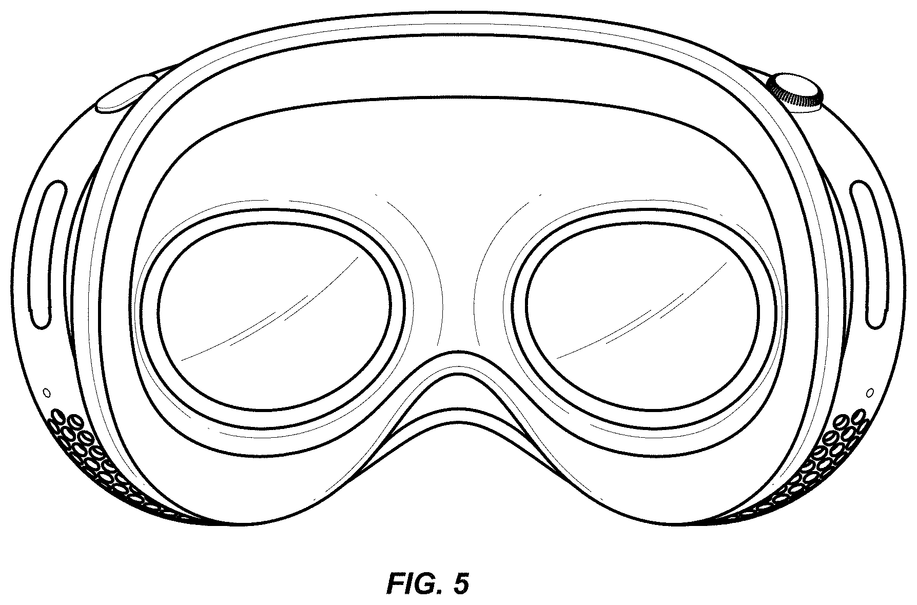 Patent USD1001800 Figure 4 – Head-mounted display