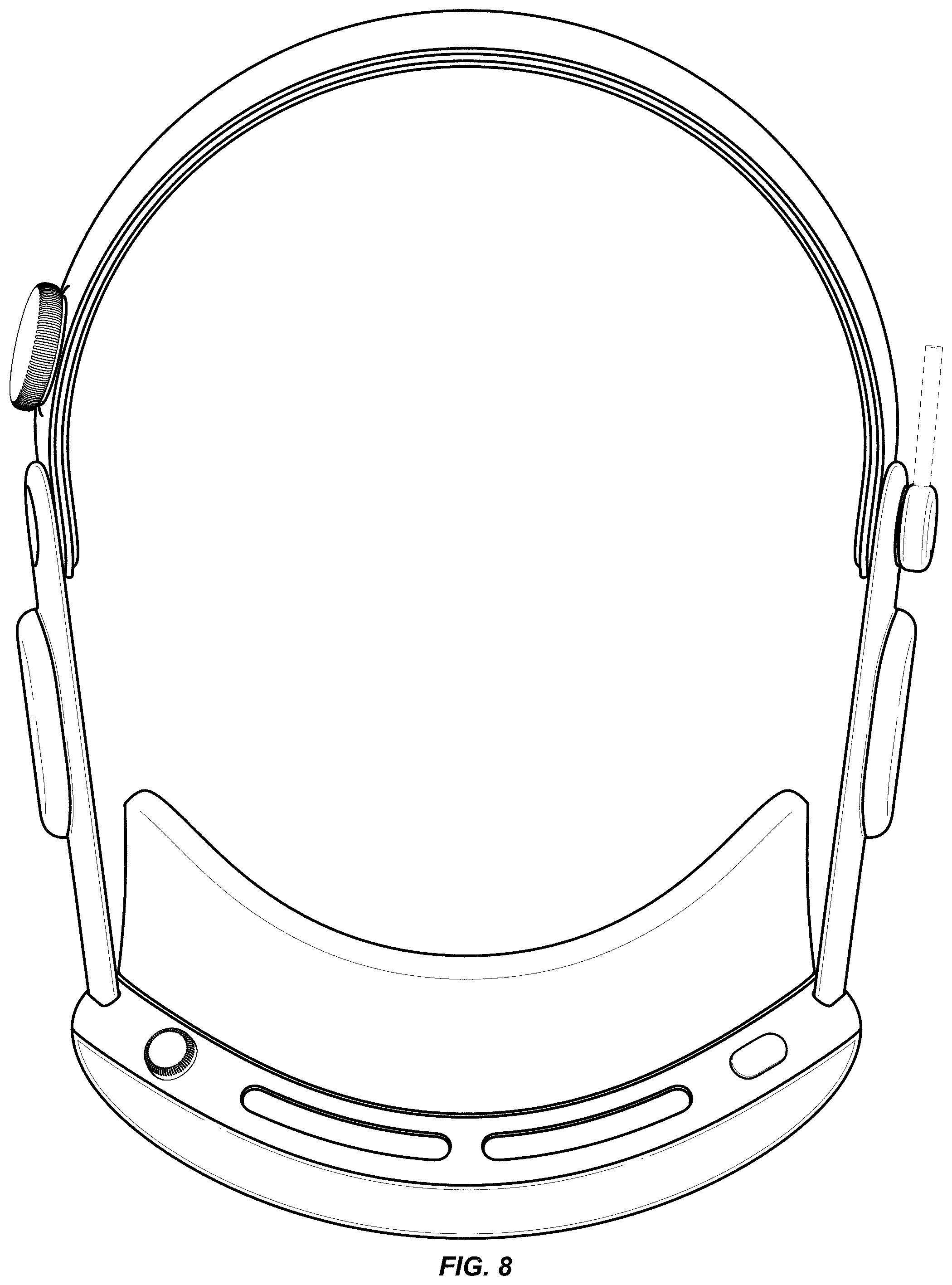 Patent USD1001800 Figure 7 – Head-mounted display