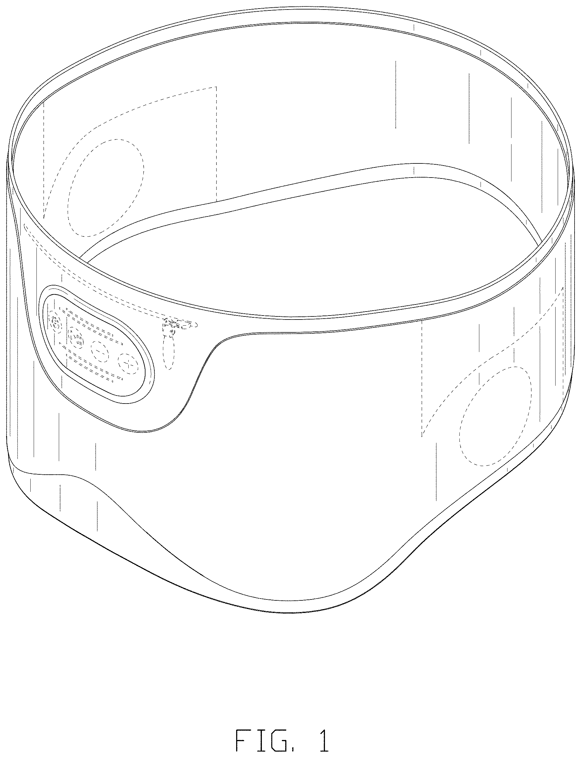 Patent USD1001801 Figure 1 – Wireless headband