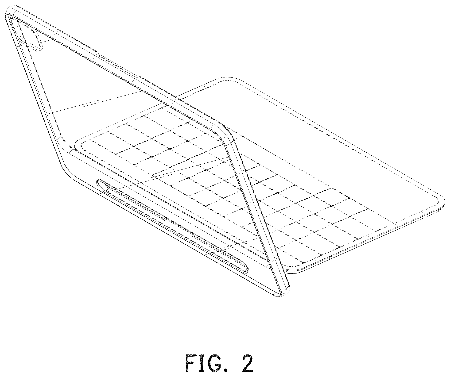 Patent USD1001808 Figure 2 – Tablet case