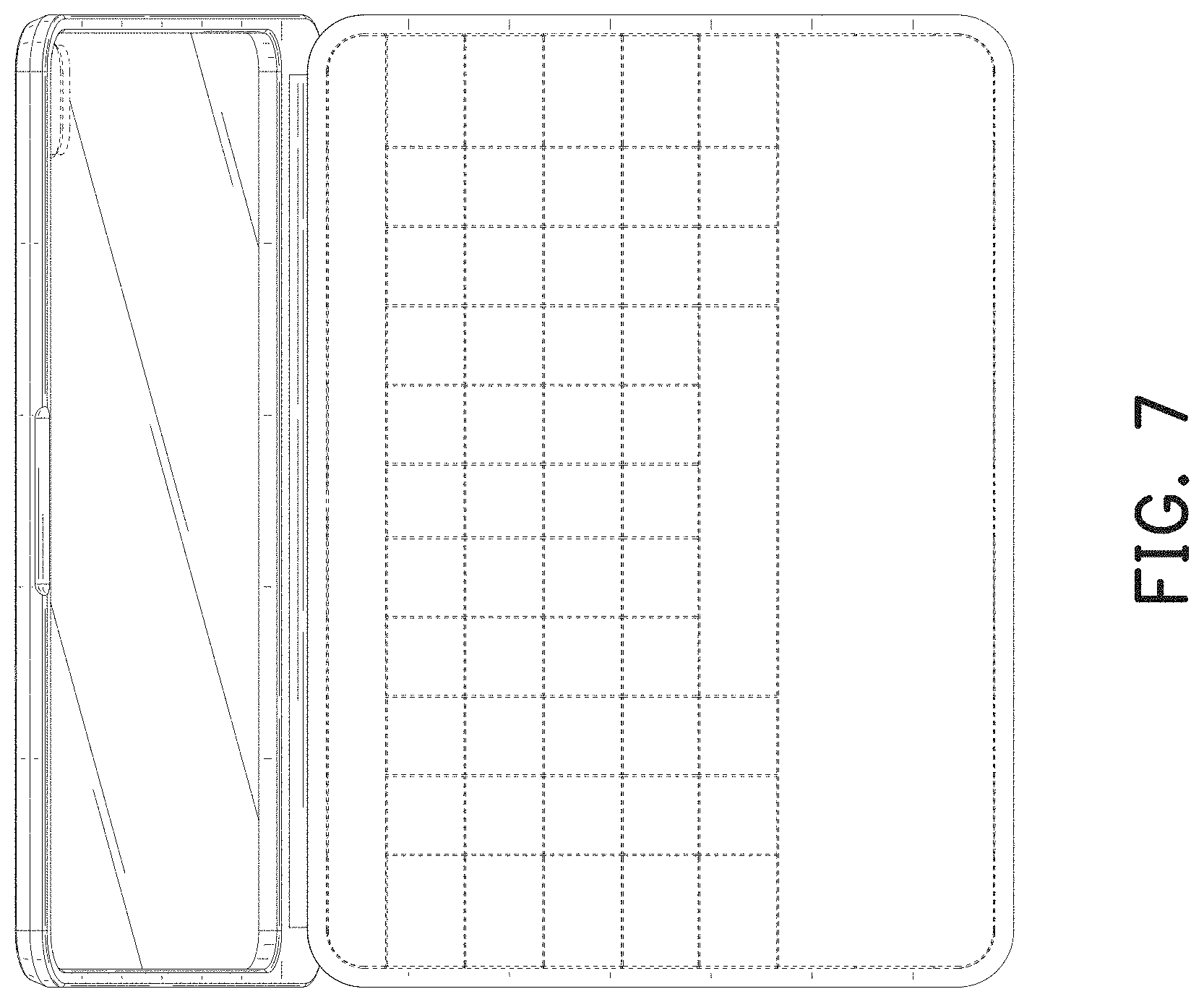 Patent USD1001808 Figure 5 – Tablet case