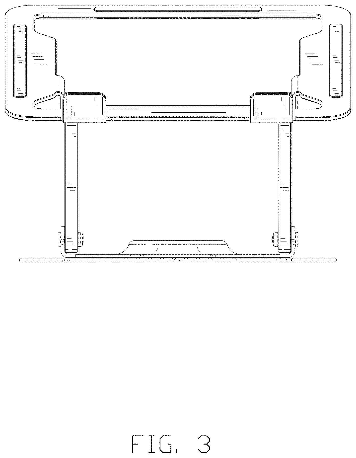 Patent USD1001814 Figure 3 – Foldable laptop stand