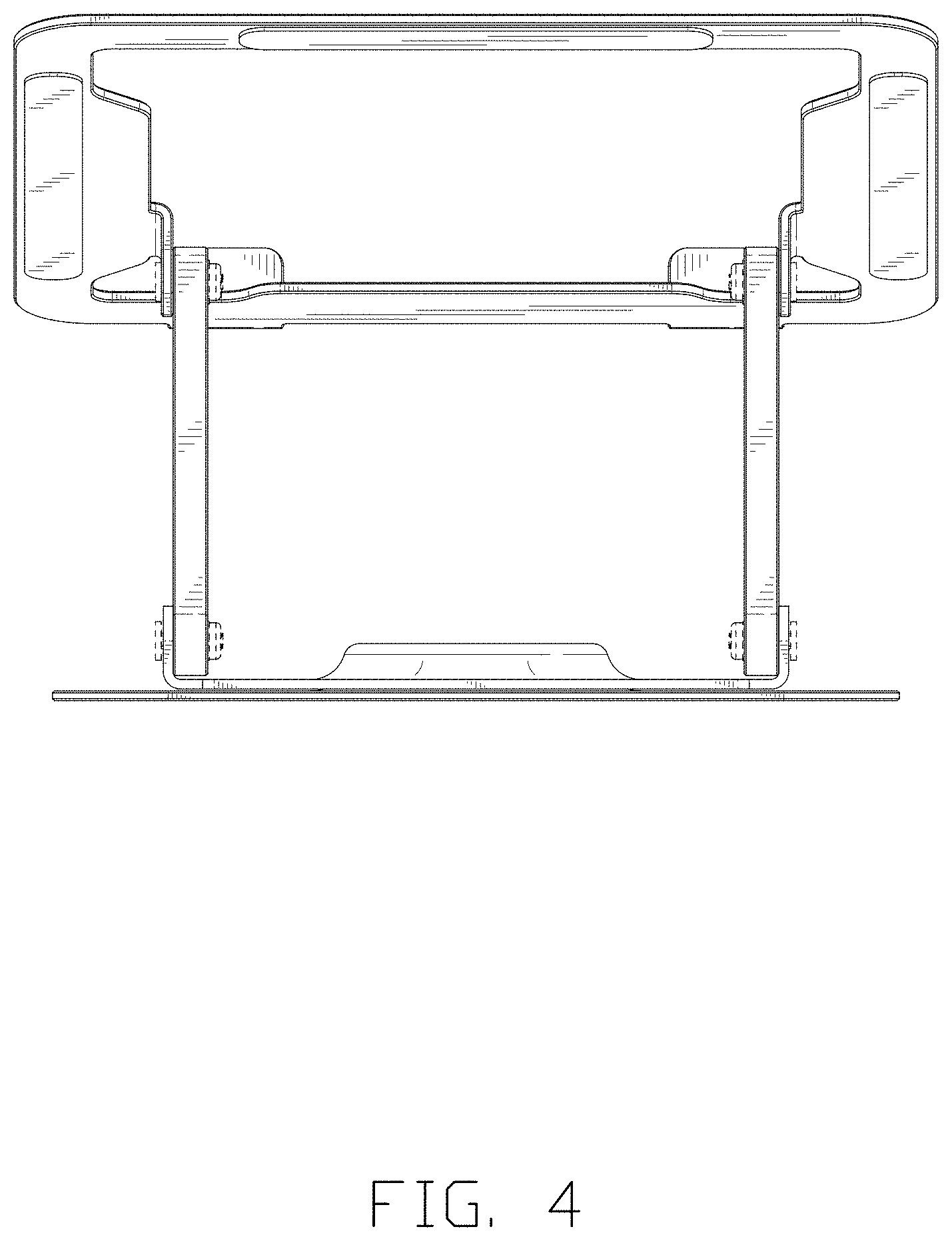 Patent USD1001814 Figure 4 – Foldable laptop stand