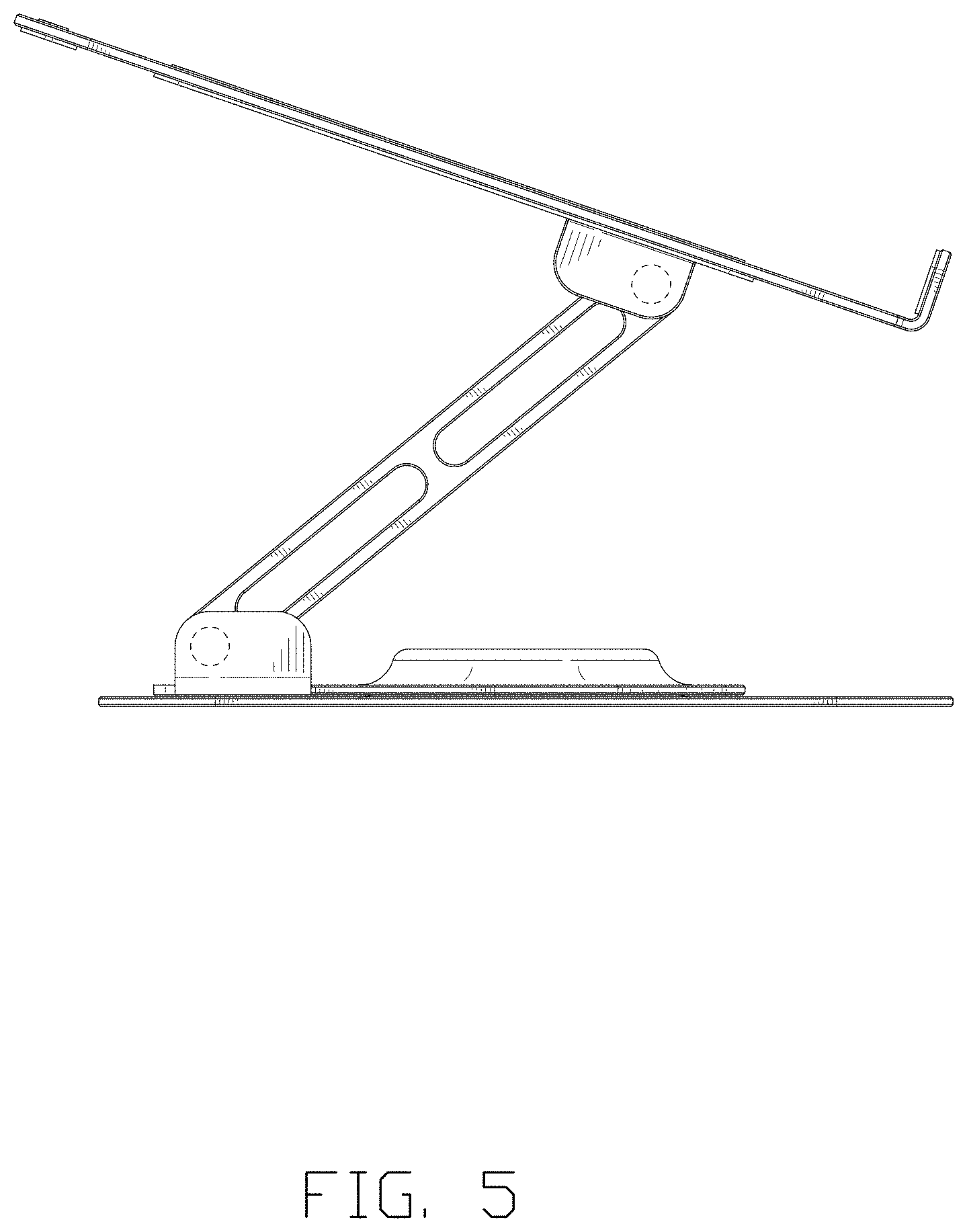 Patent USD1001814 Figure 5 – Foldable laptop stand