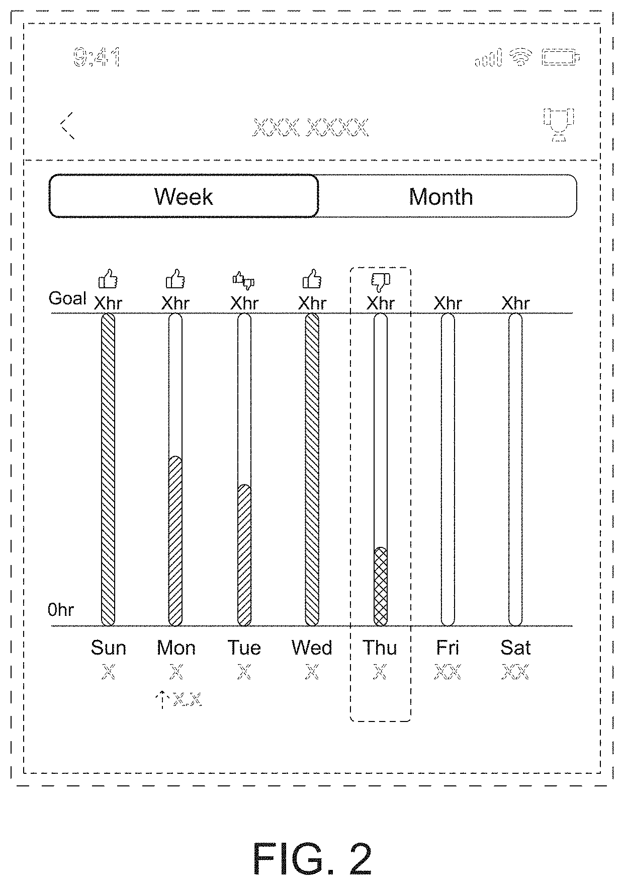 Patent USD1001825 Figure 2 – Display screen or portion thereof with a graphical user interface