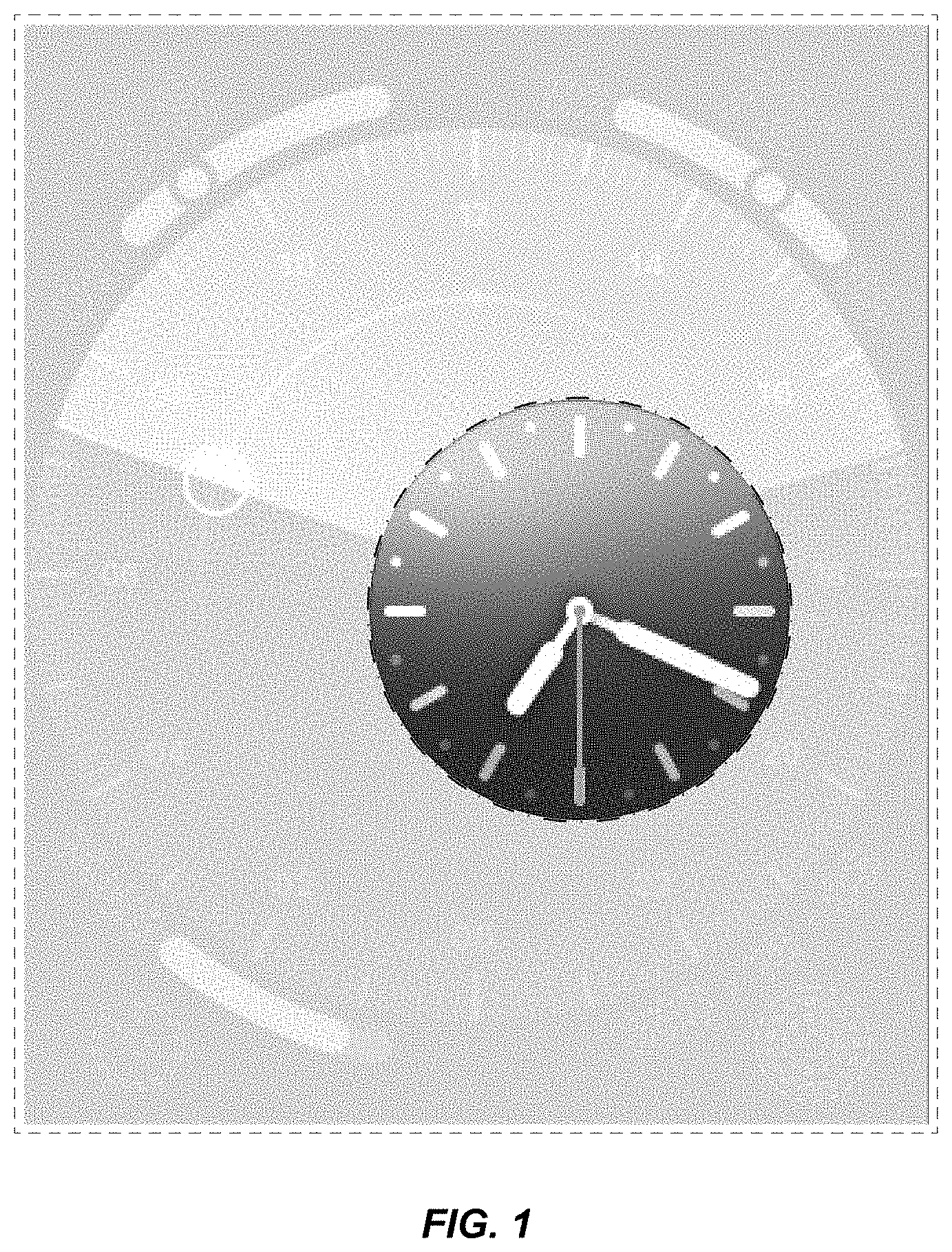 Patent USD1001829 — Electronic device with animated graphical user interface — Figure 1