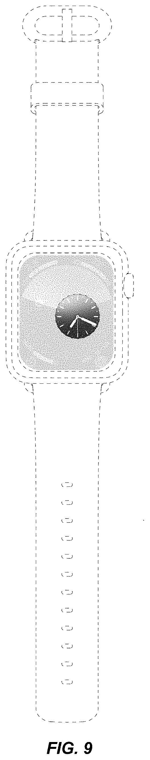 Patent USD1001829 Figure 9 – Electronic device with animated graphical user interface