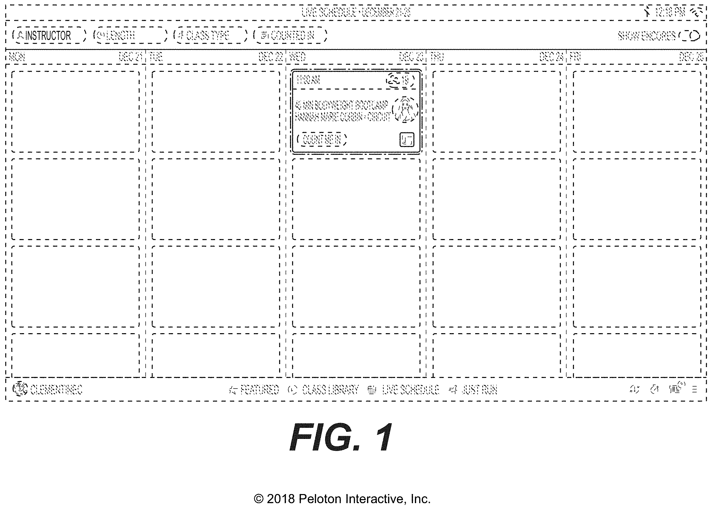 Patent USD1001838 Figure 1 – Display screen or portion thereof with graphical user interface