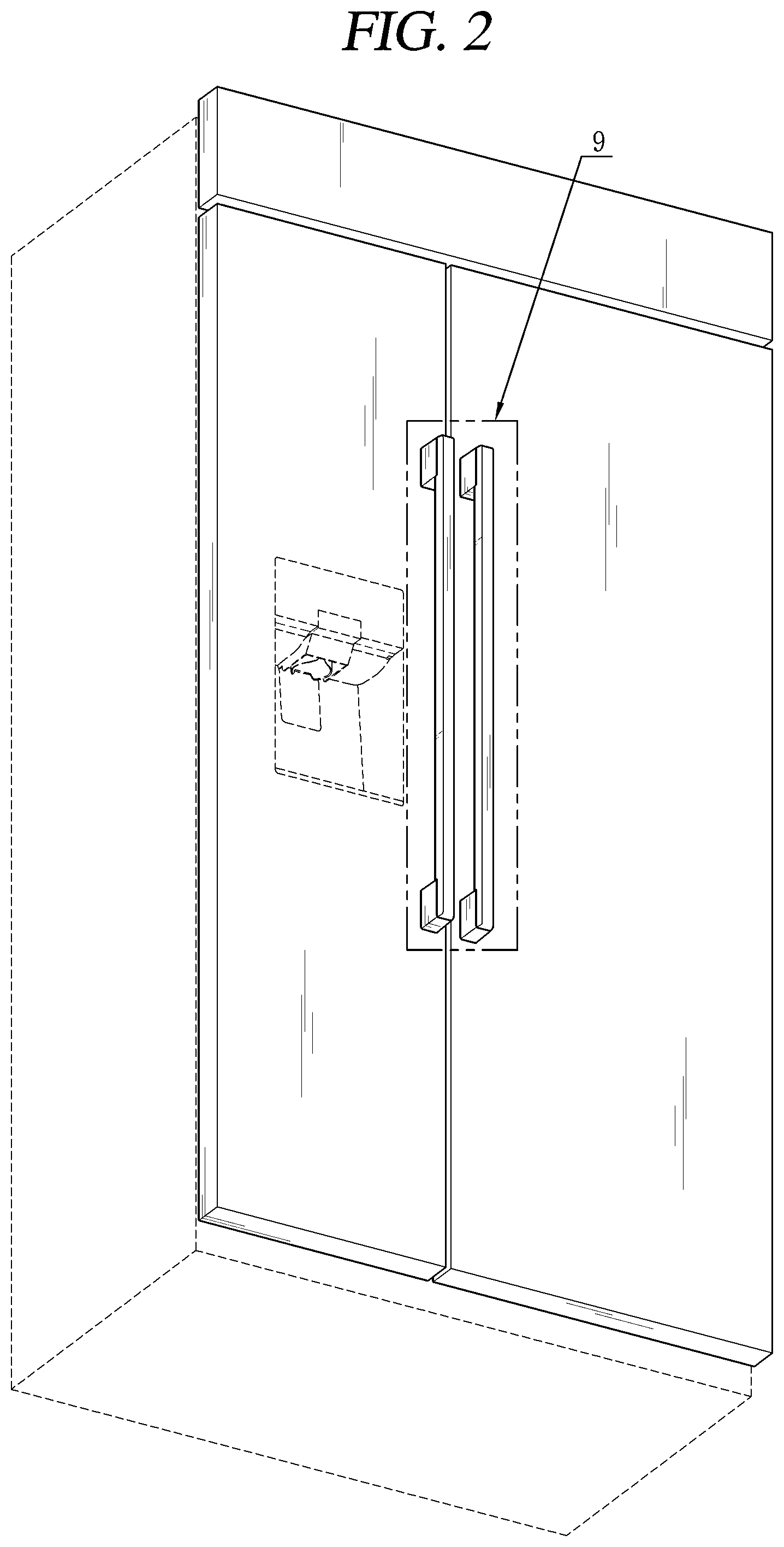 Patent USD1001847 Figure 2 – Refrigerator