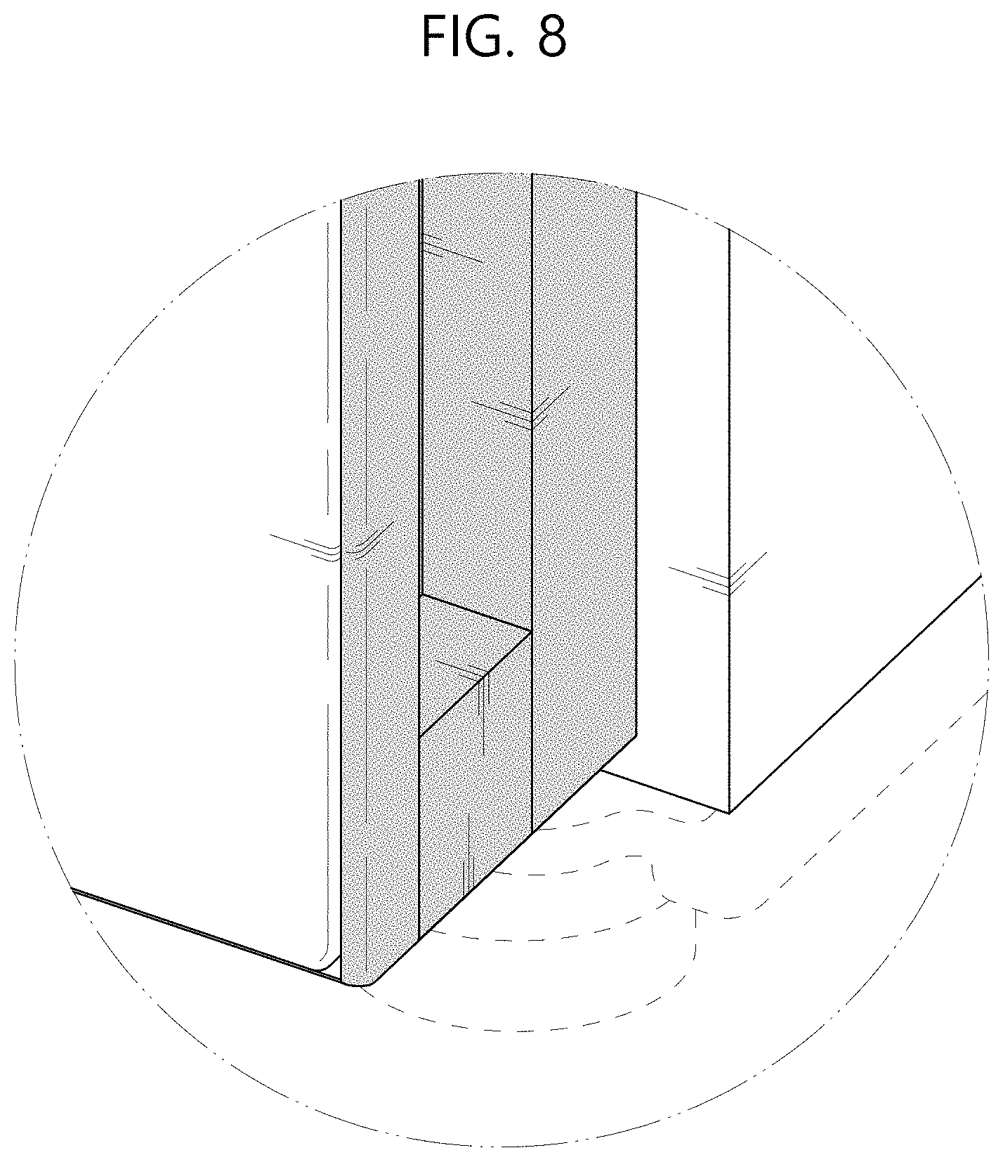 Patent USD1001849 Figure 6 – Refrigerator