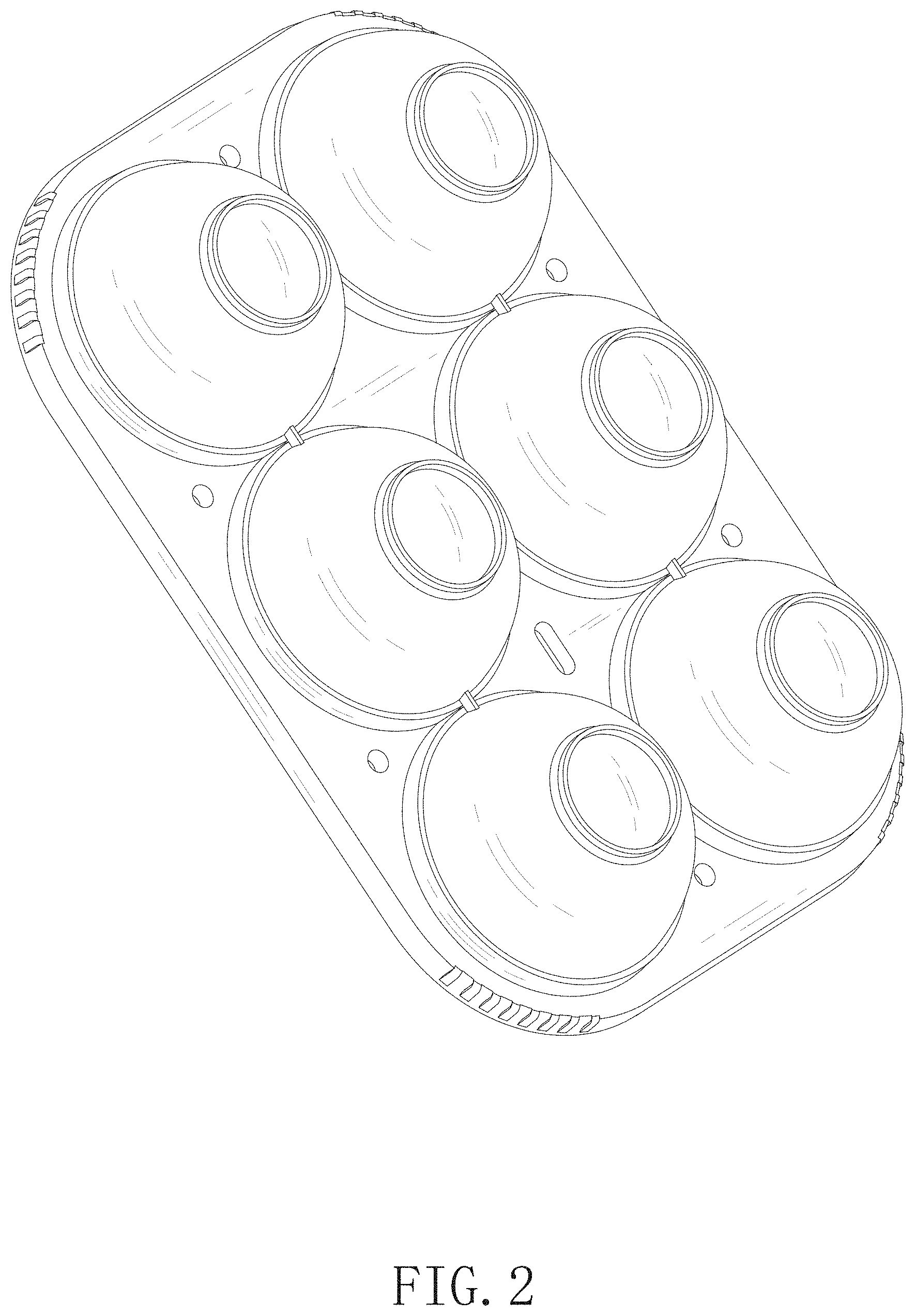 Patent USD1001850 Figure 2 – Ice mold