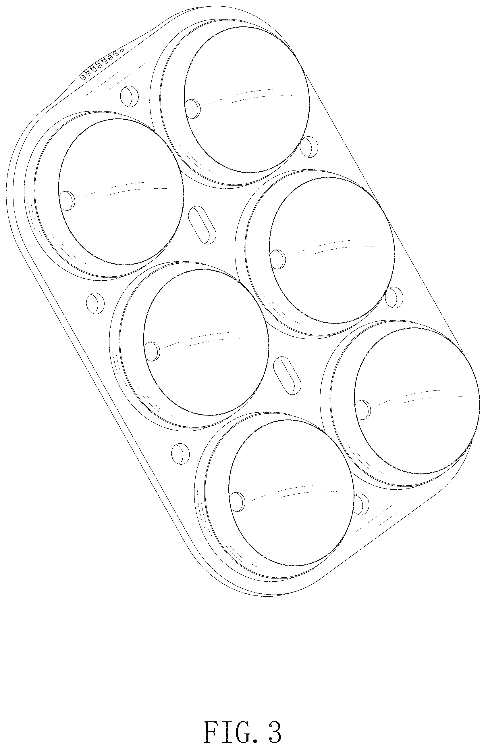 Patent USD1001850 Figure 3 – Ice mold