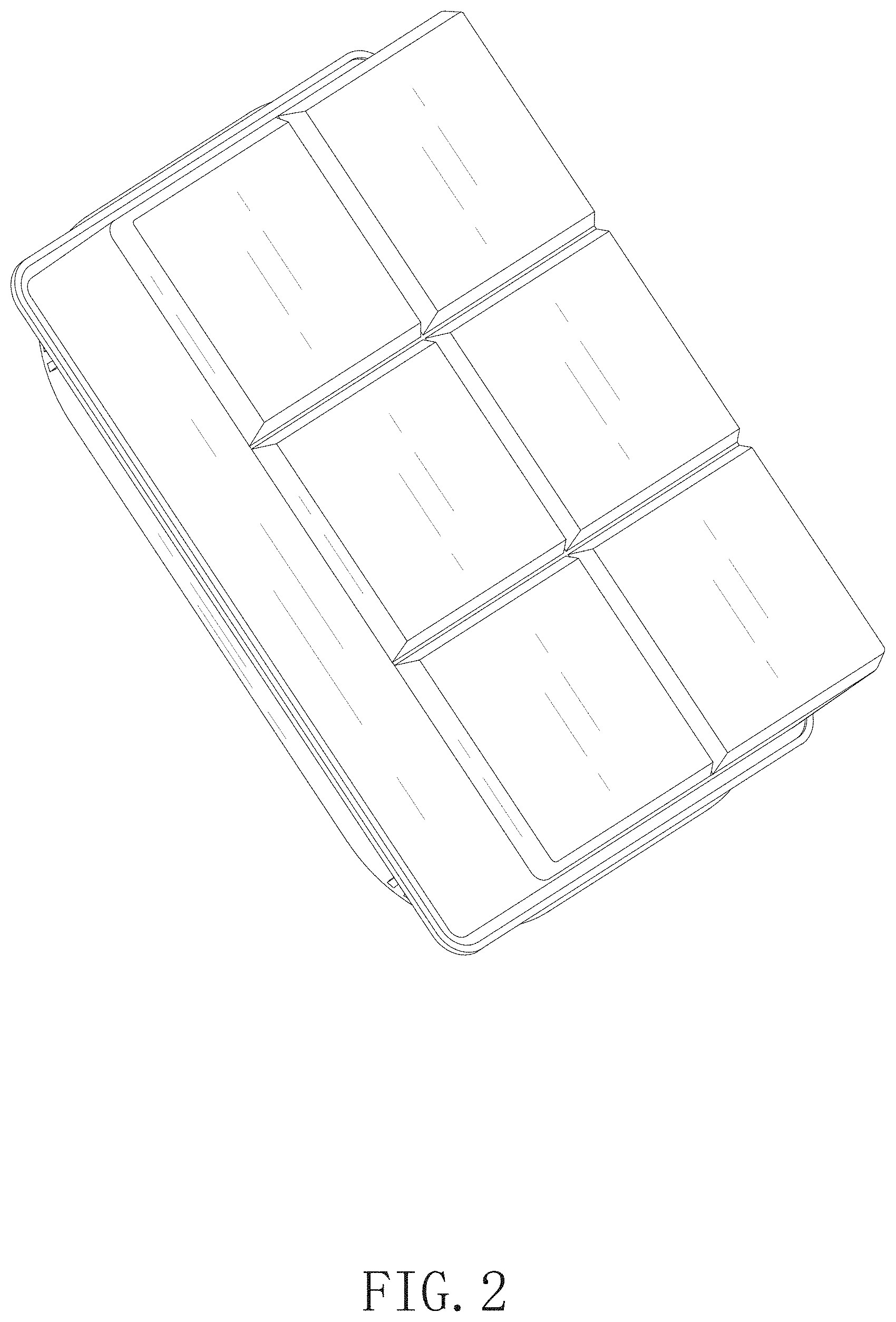 Patent USD1001851 Figure 2 – Ice mold