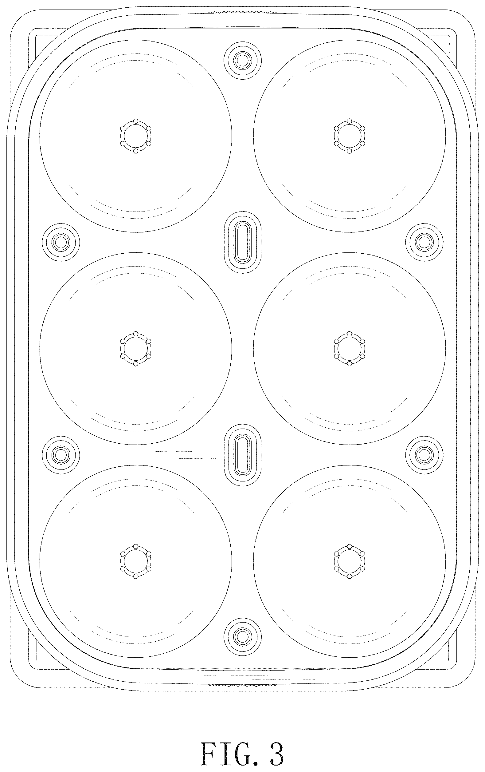 Patent USD1001851 Figure 3 – Ice mold