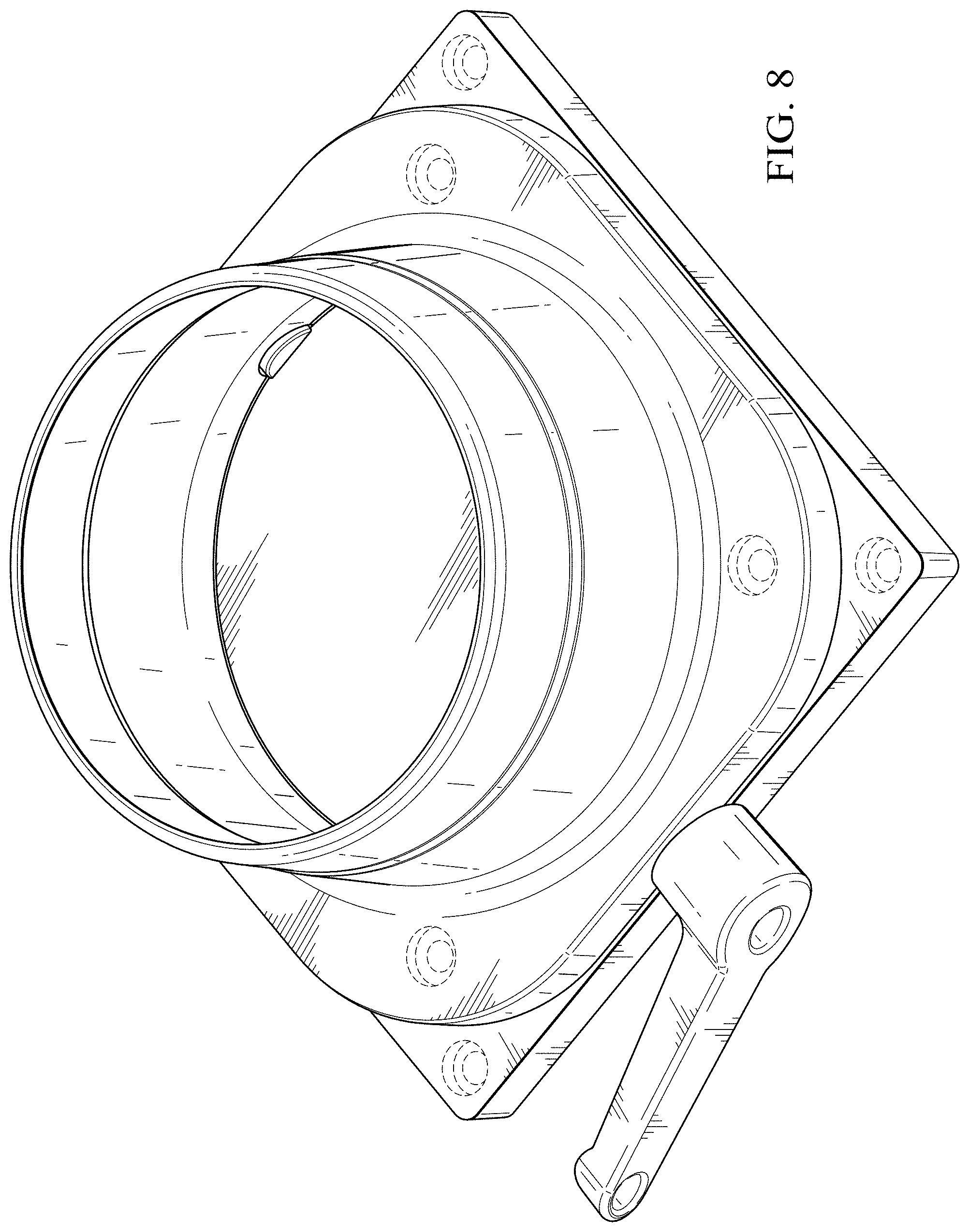 Patent USD1001854 Figure 8 – Blast gate