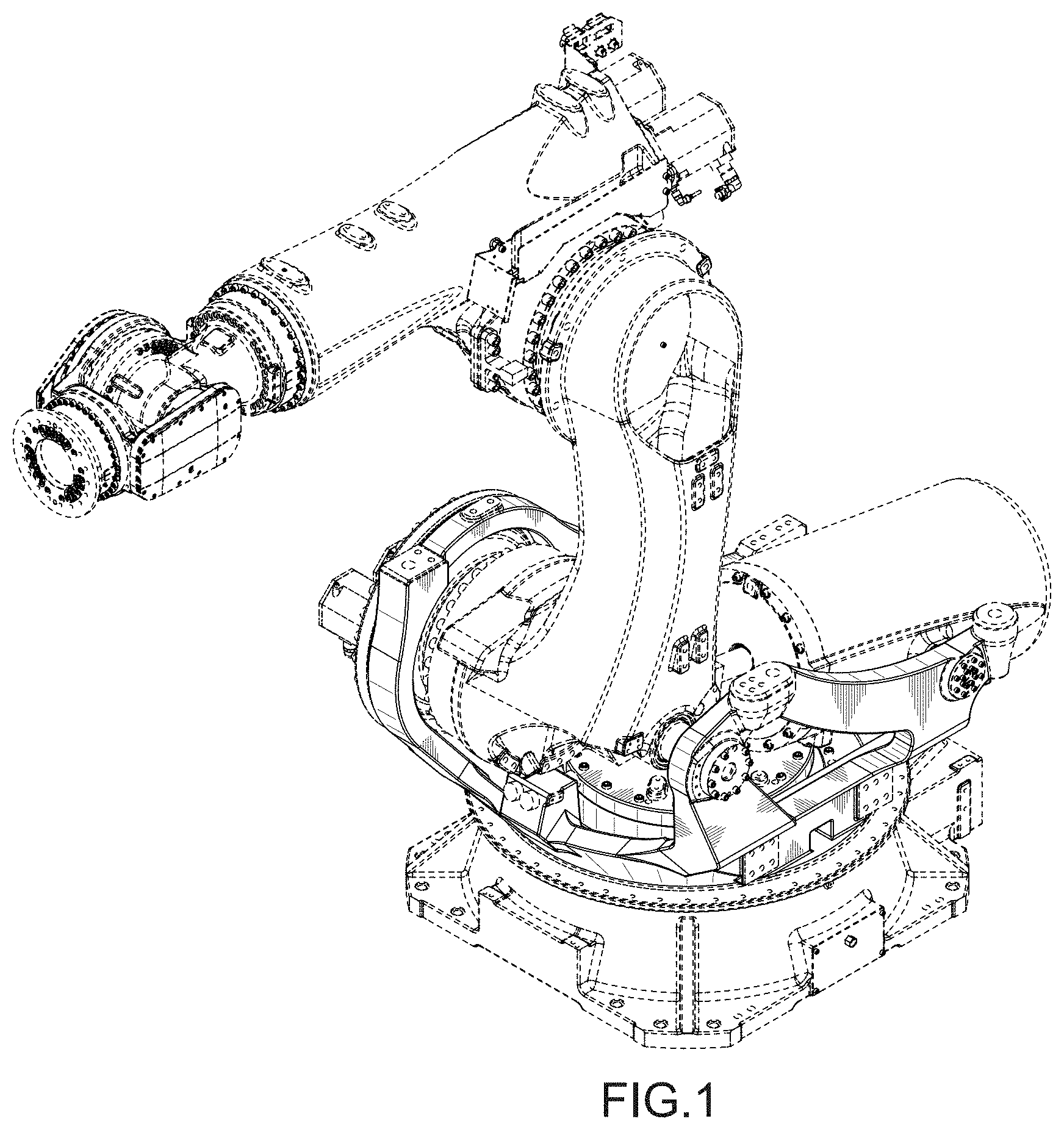 Patent USD1001858 Figure 1 – Industrial robot