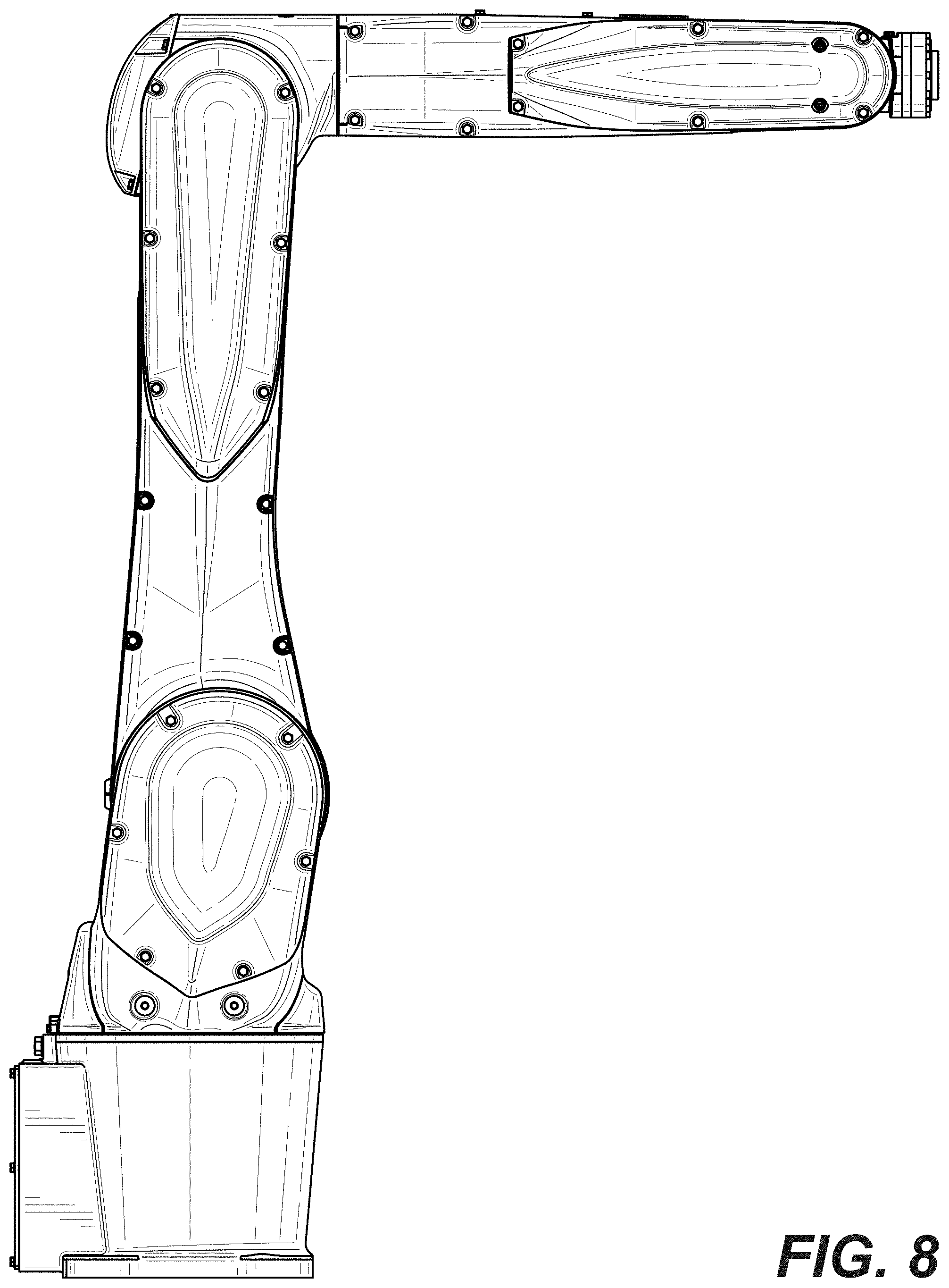 Patent USD1001860 Figure 8 – Industrial robot