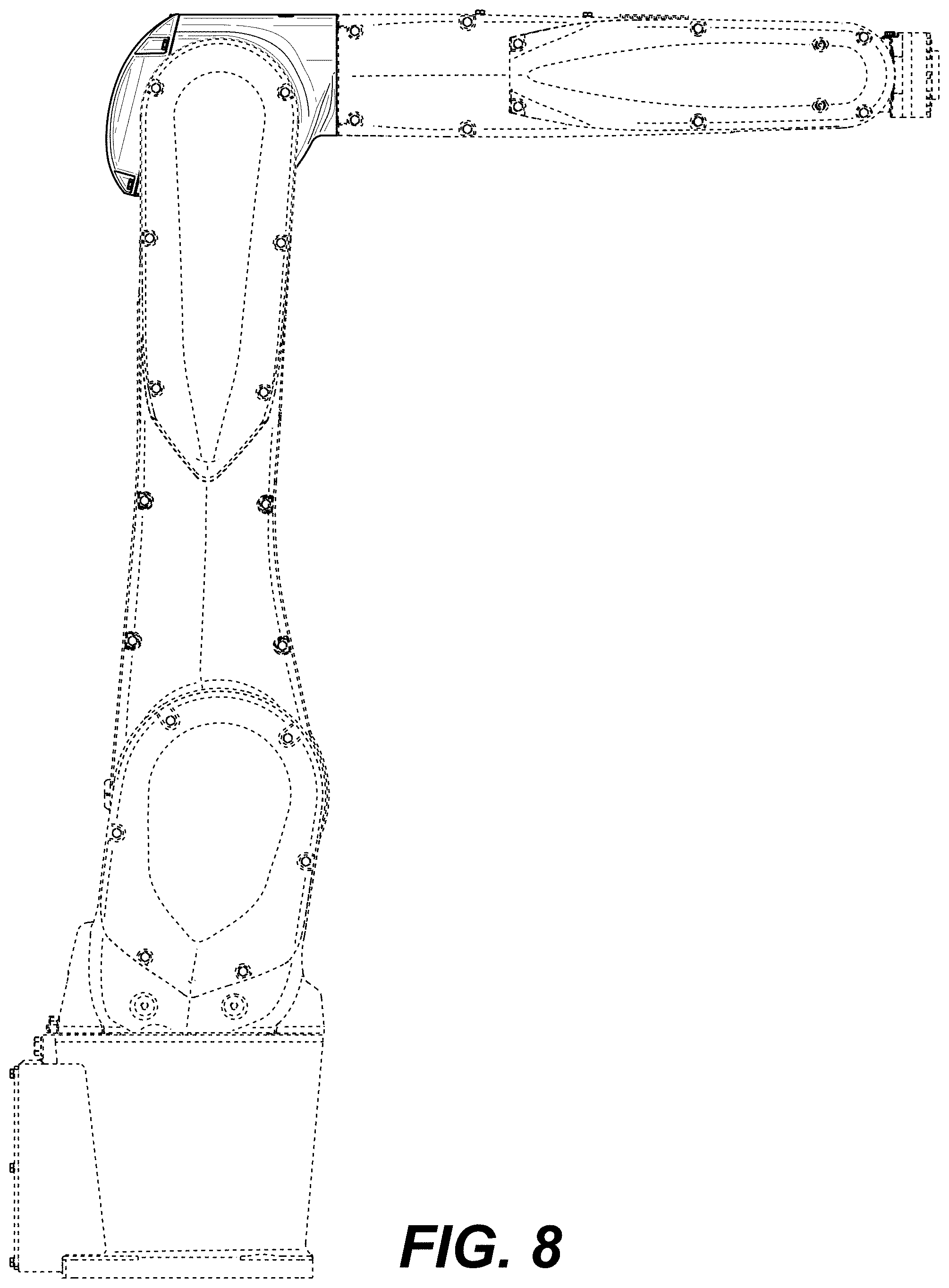 Patent USD1001861 Figure 8 – Industrial robot