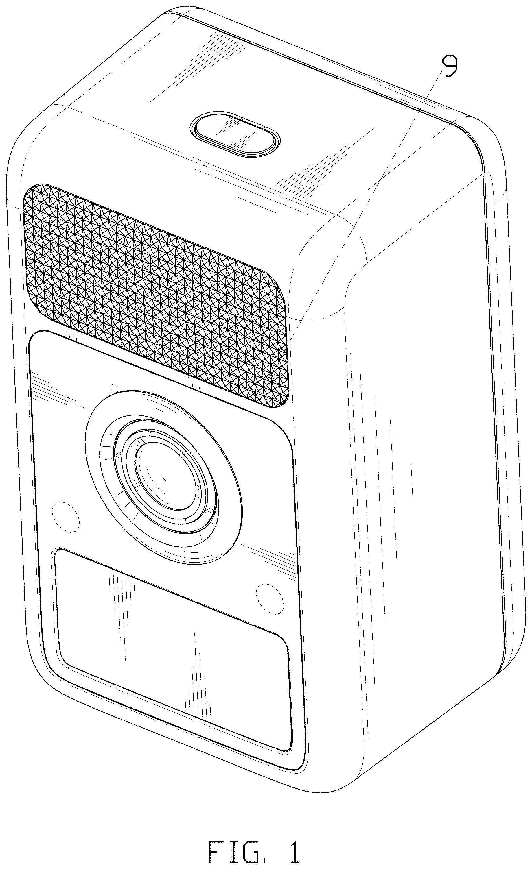Patent USD1001868 Figure 1 – Smart security camera