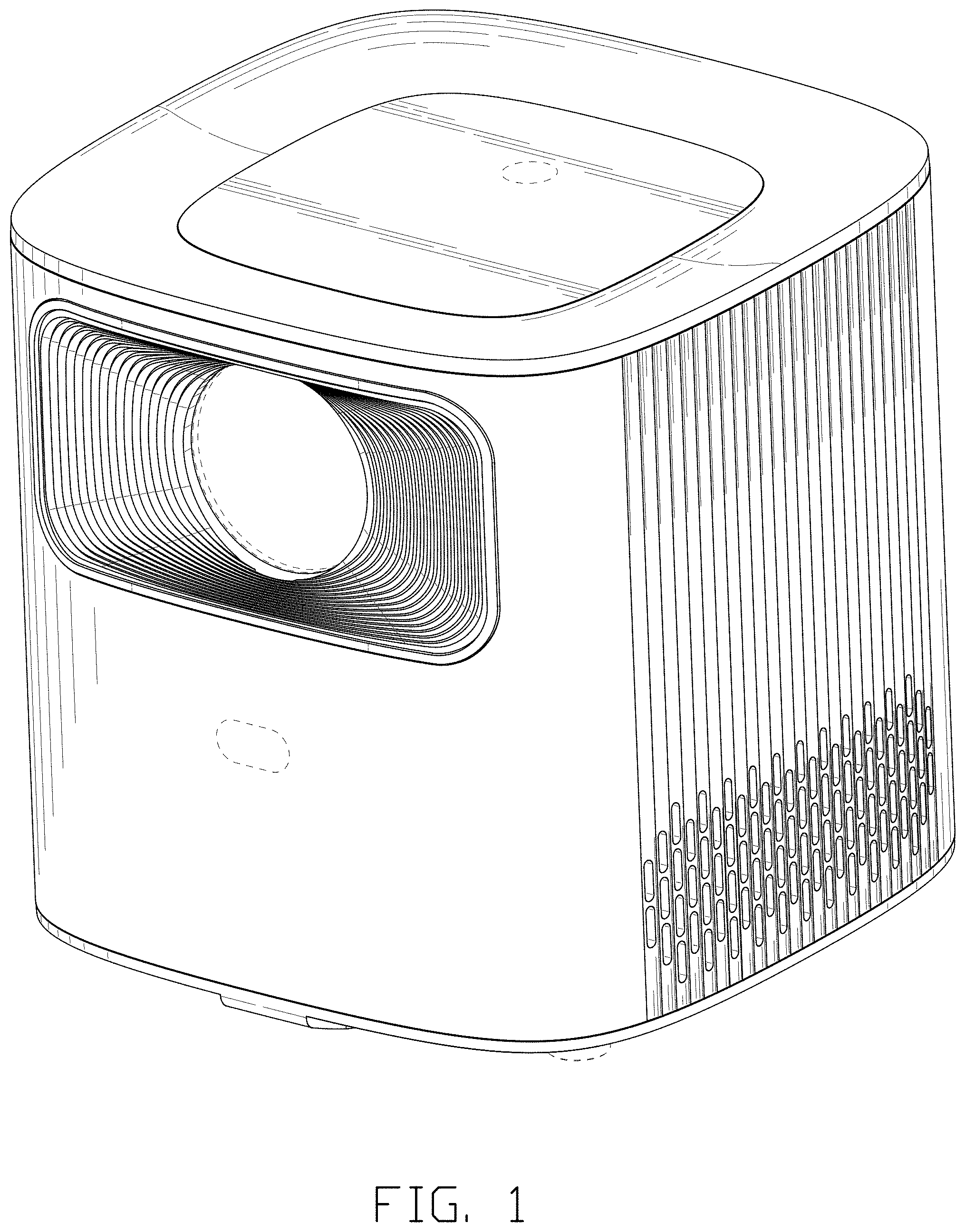 Patent USD1001871 Figure 1 – Projector