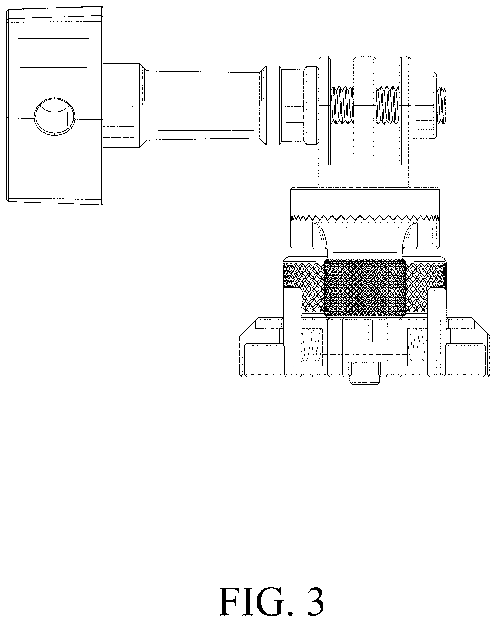 Patent USD1001872 Figure 3 – Camera mount