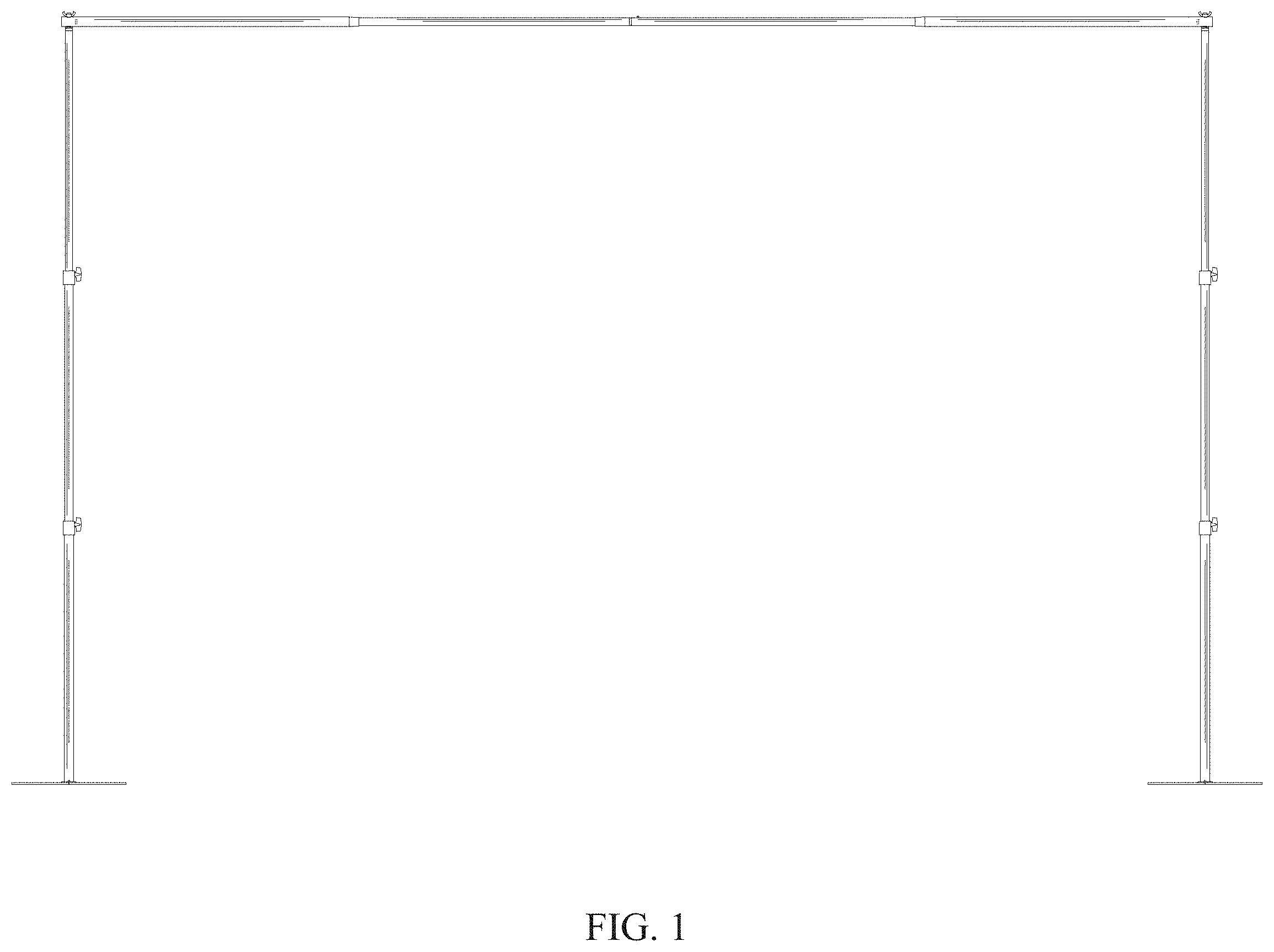 Patent USD1001874 Figure 1 – Backdrop stand