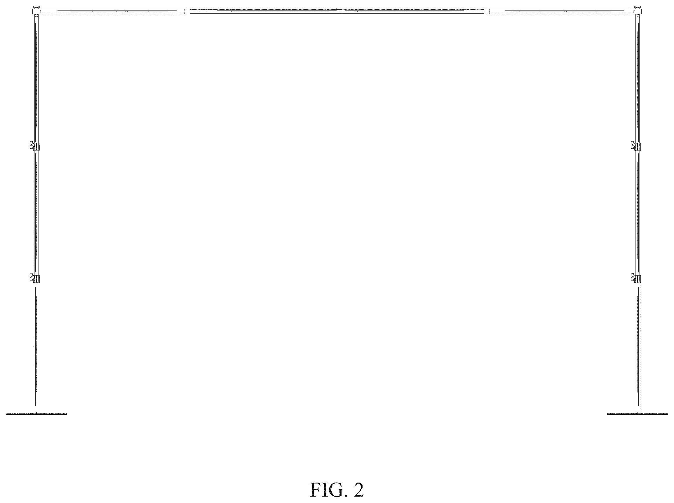 Patent USD1001874 Figure 2 – Backdrop stand