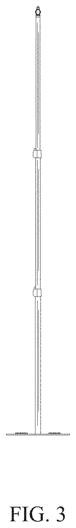Patent USD1001874 Figure 3 – Backdrop stand