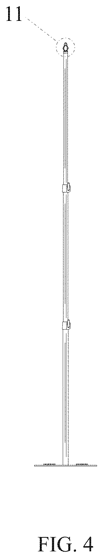 Patent USD1001874 Figure 4 – Backdrop stand