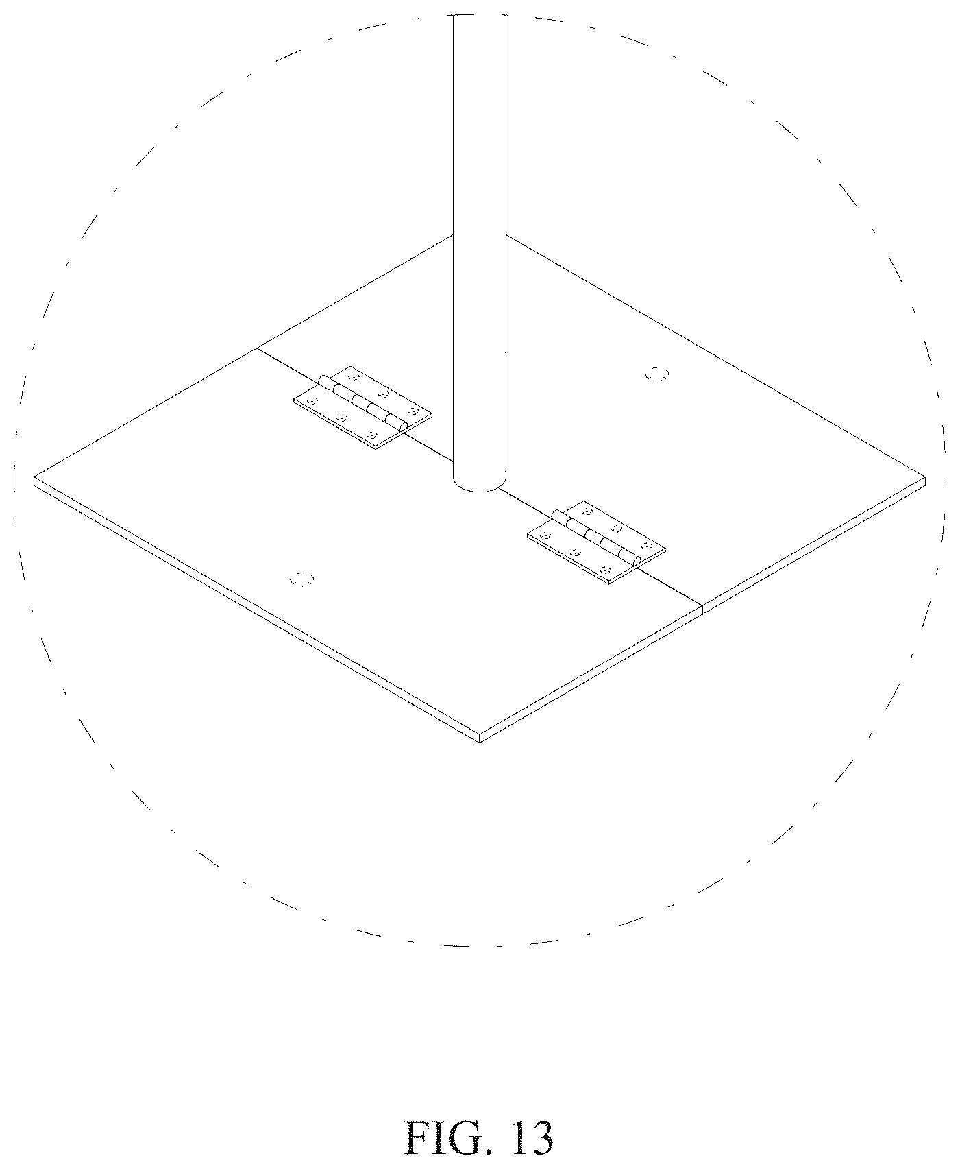 Patent USD1001874 Figure 13 – Backdrop stand