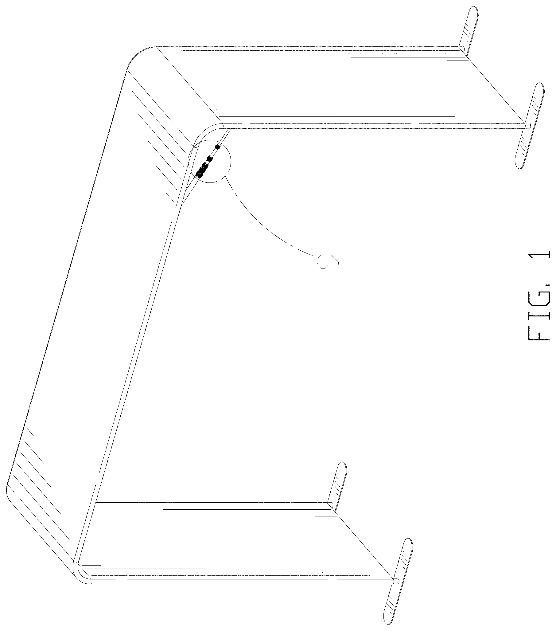 Patent USD1001875 Figure 1 – 360 degree shooting studio