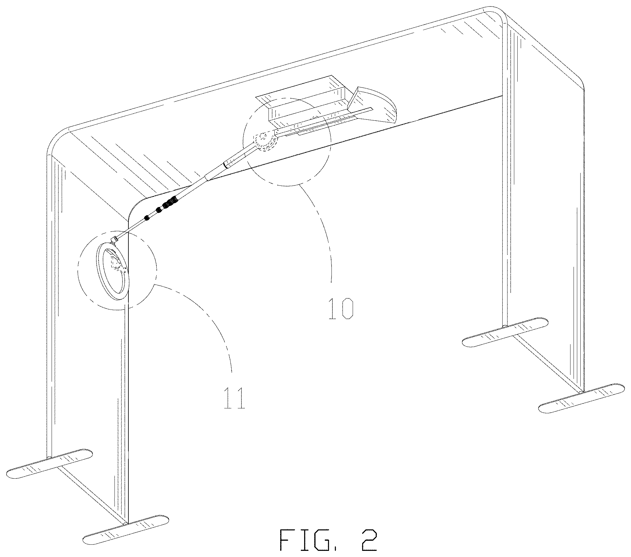 Patent USD1001875 Figure 2 – 360 degree shooting studio