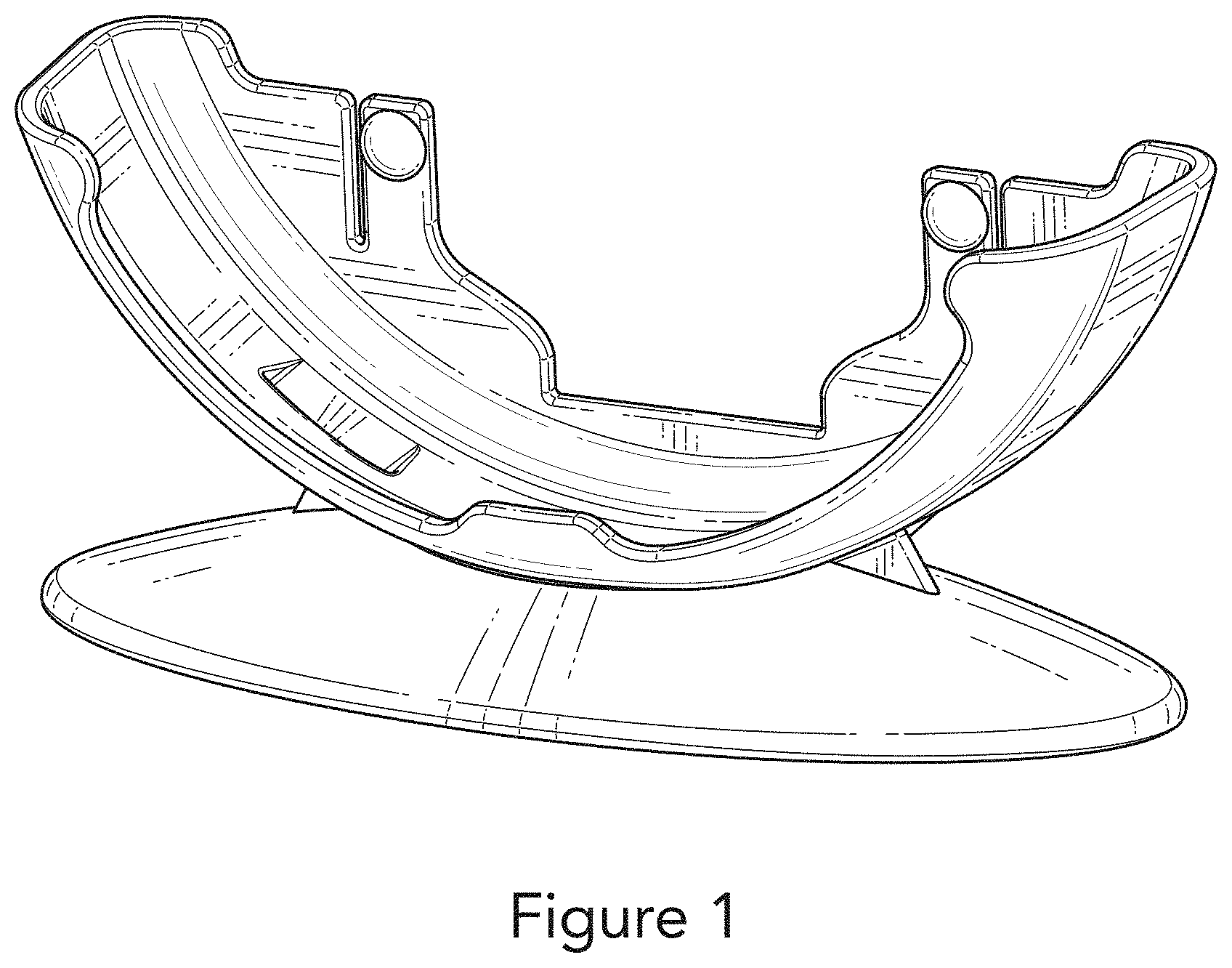 Patent USD1001879 Figure 1 – Camera mounting pedestal