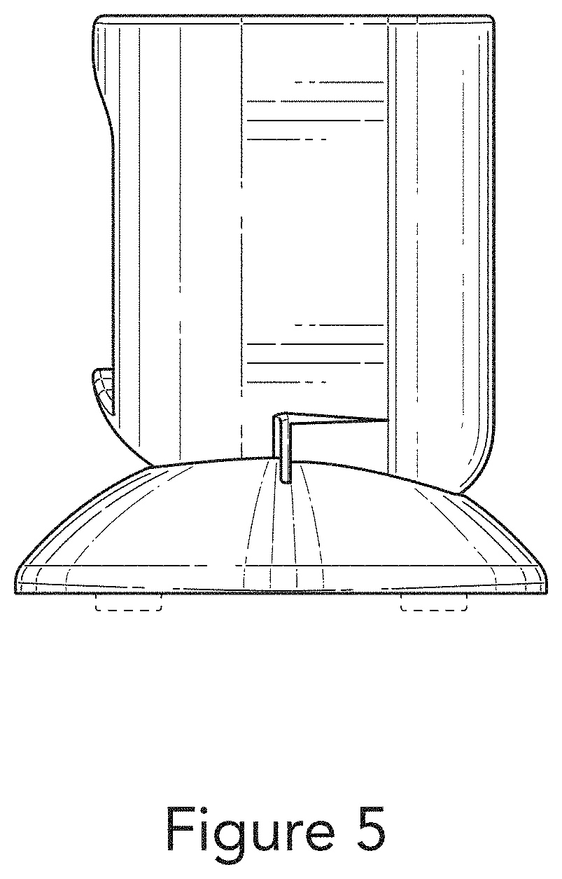 Patent USD1001879 Figure 5 – Camera mounting pedestal