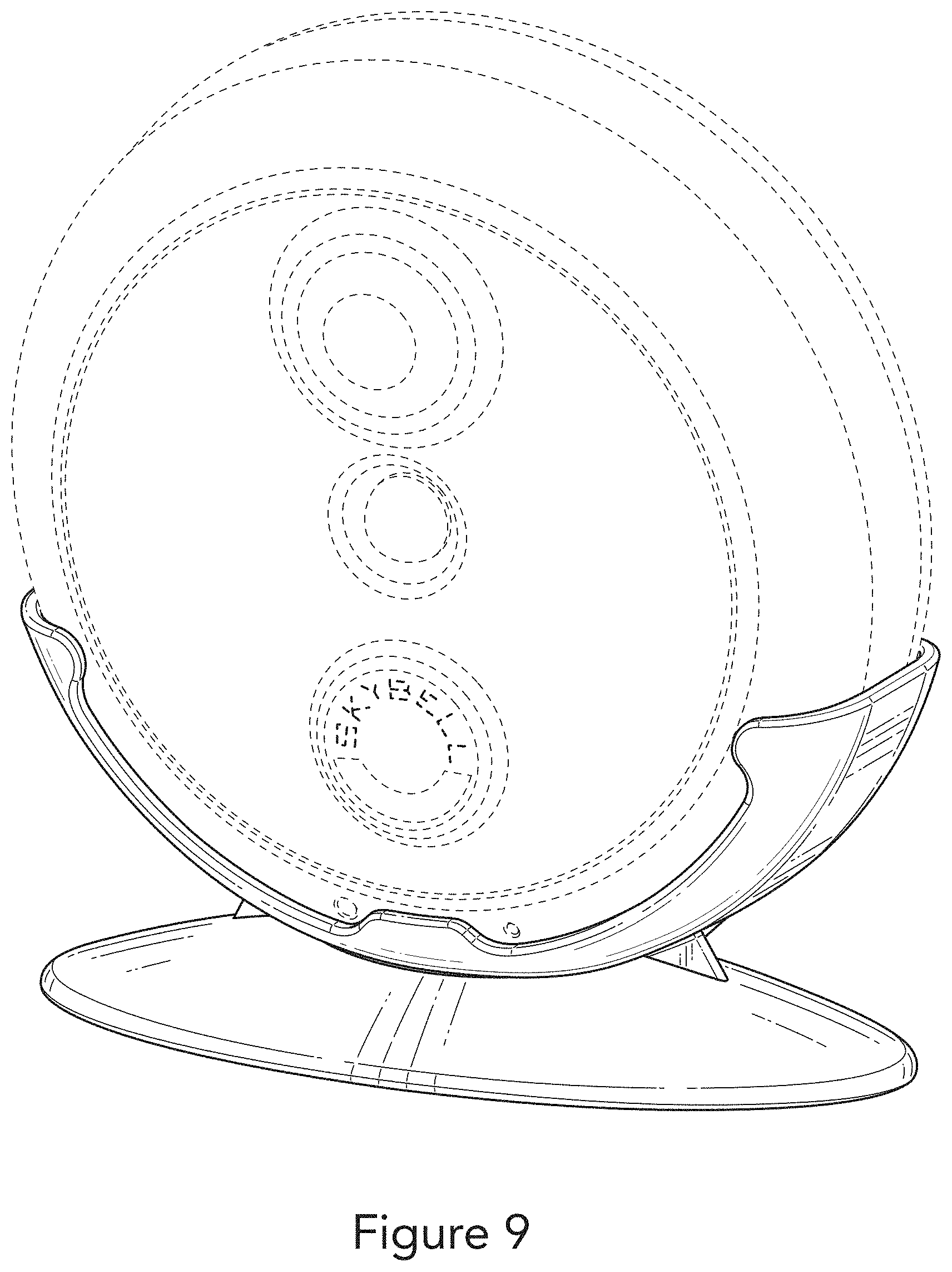 Patent USD1001879 Figure 9 – Camera mounting pedestal