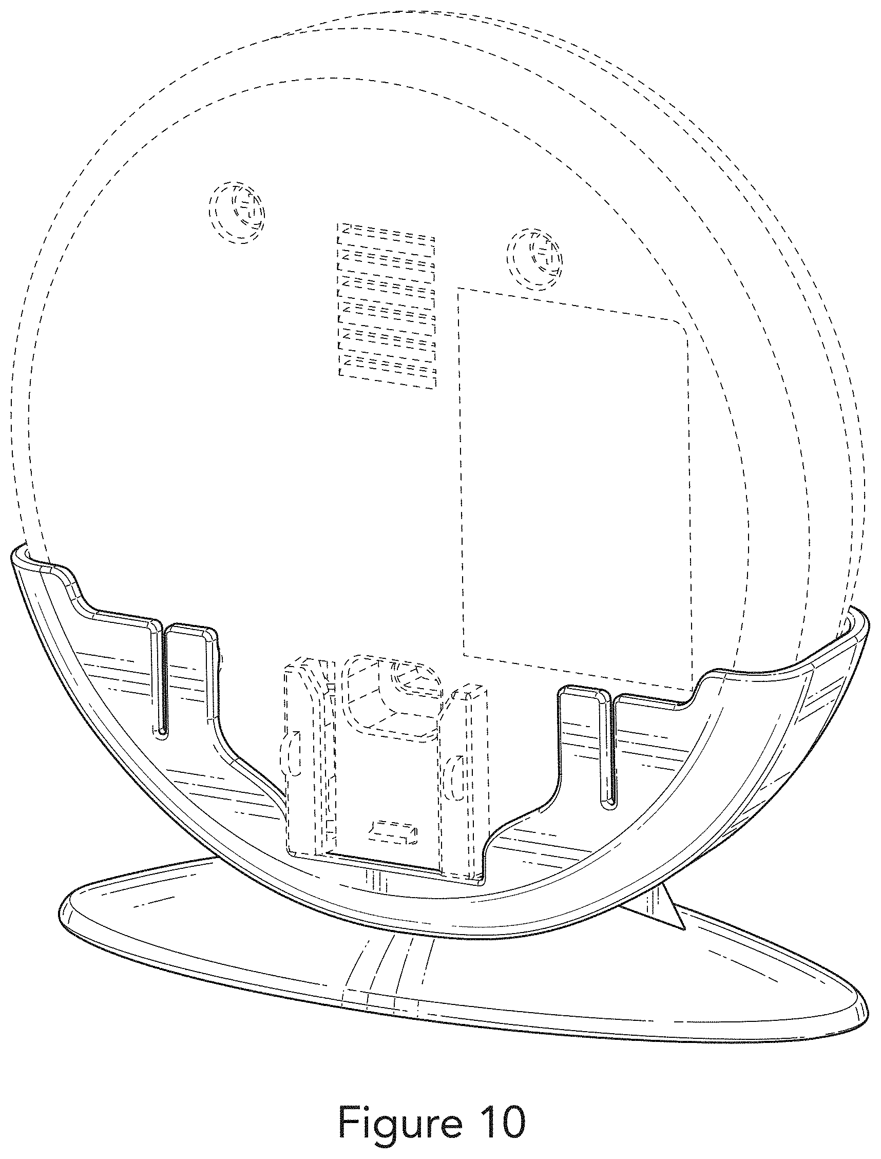 Patent USD1001879 Figure 10 – Camera mounting pedestal