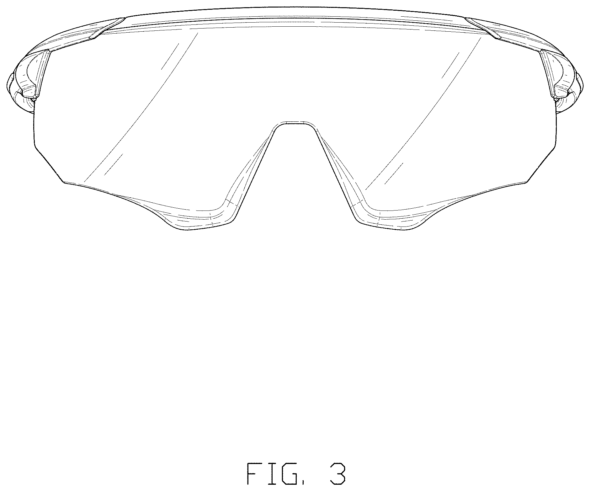 Patent USD1001881 Figure 3 – Sunglasses
