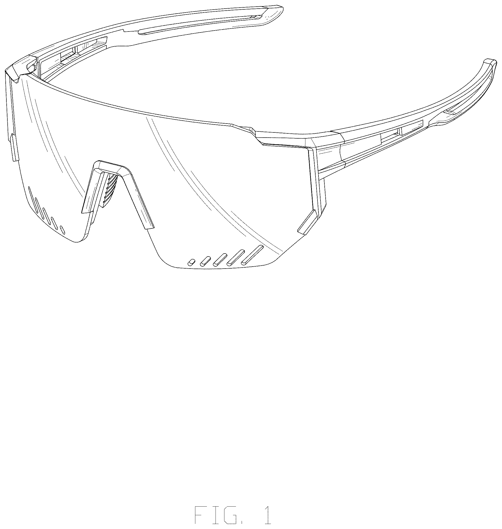 Patent USD1001882 Figure 1 – Sunglasses