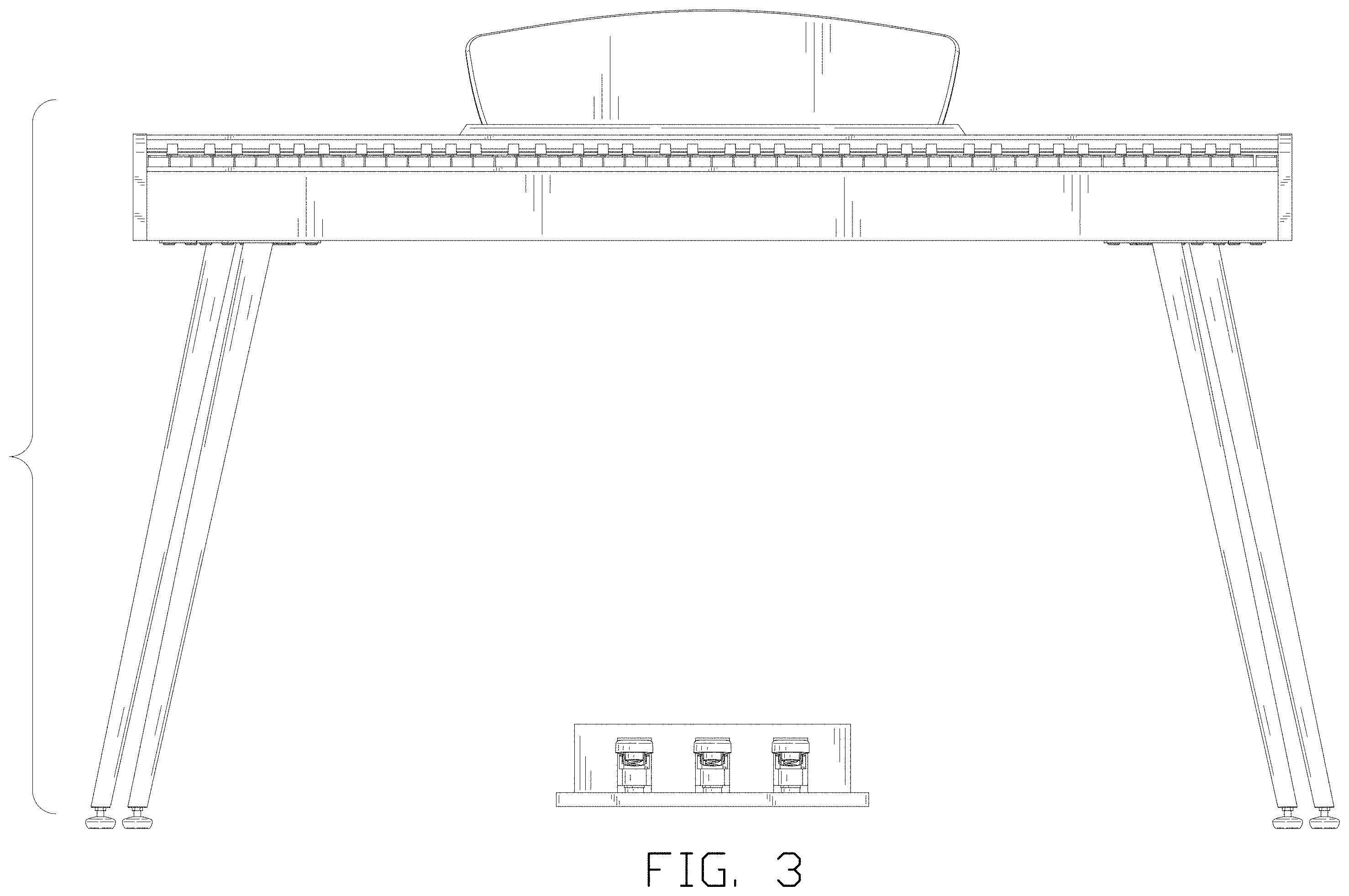 Patent USD1001883 Figure 3 – Electronic piano