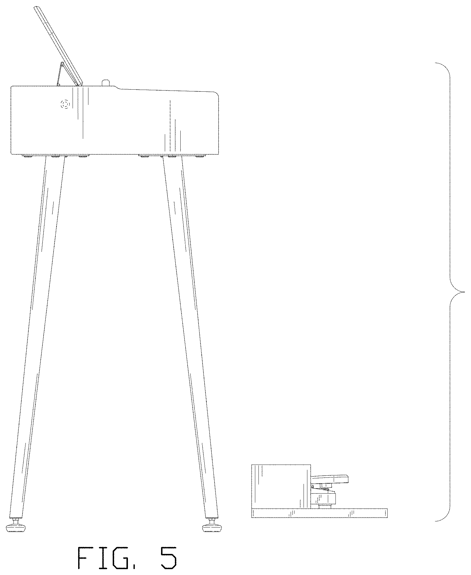 Patent USD1001883 Figure 5 – Electronic piano
