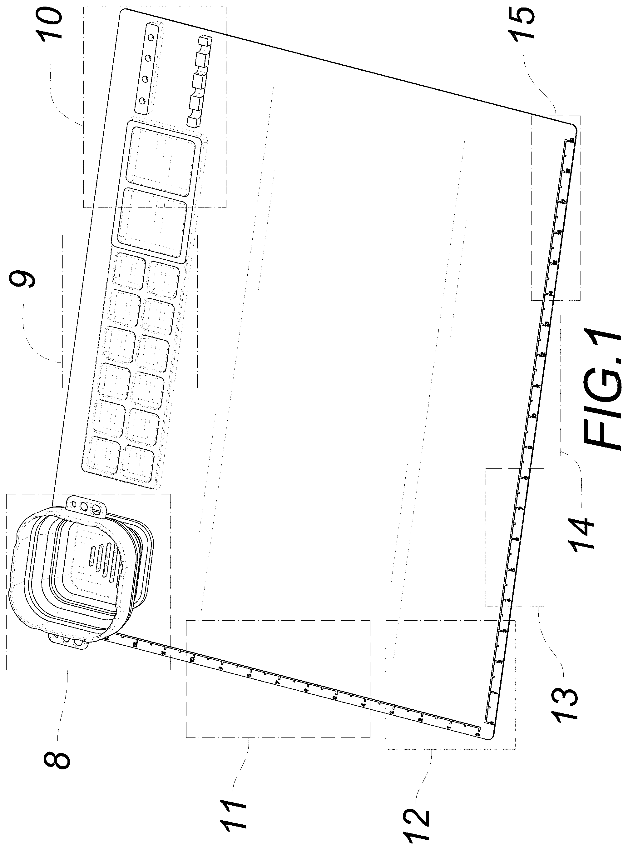 Patent USD1001890 Figure 1 – Painting pad