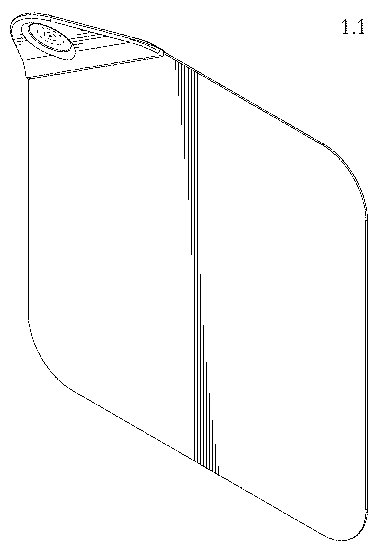 Patent USD1001891 Figure 1 – Writing device