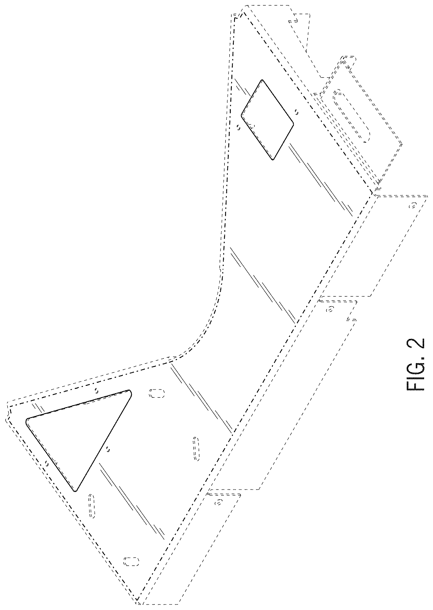 Patent USD1001895 Figure 2 – Playfield arch for a pinball machine